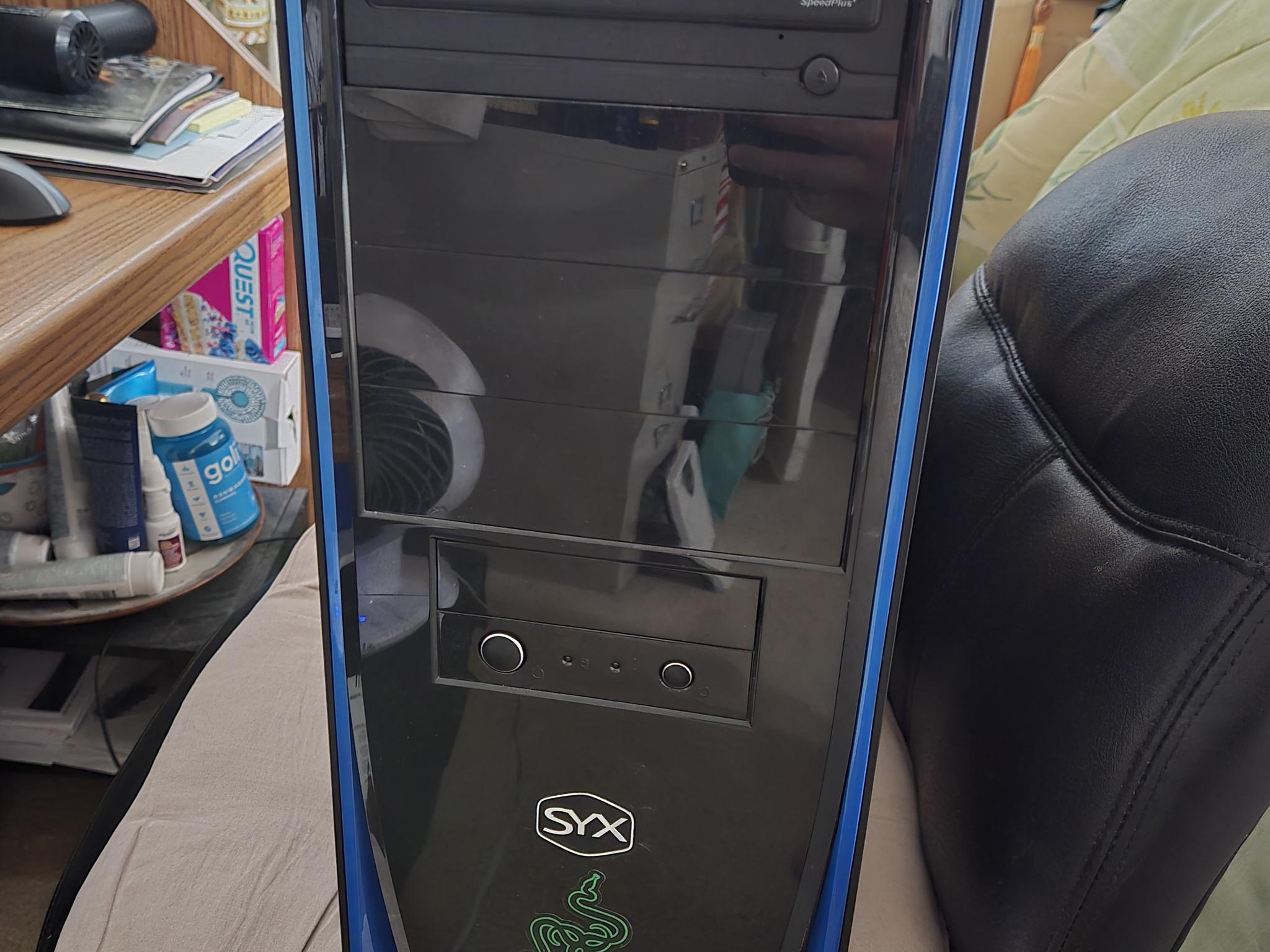 SYX Black and Blue | i5-2320 | Radeon HD 7970 3GB | 16GB DDR3 | 500GB SSD | USB WiFi Module