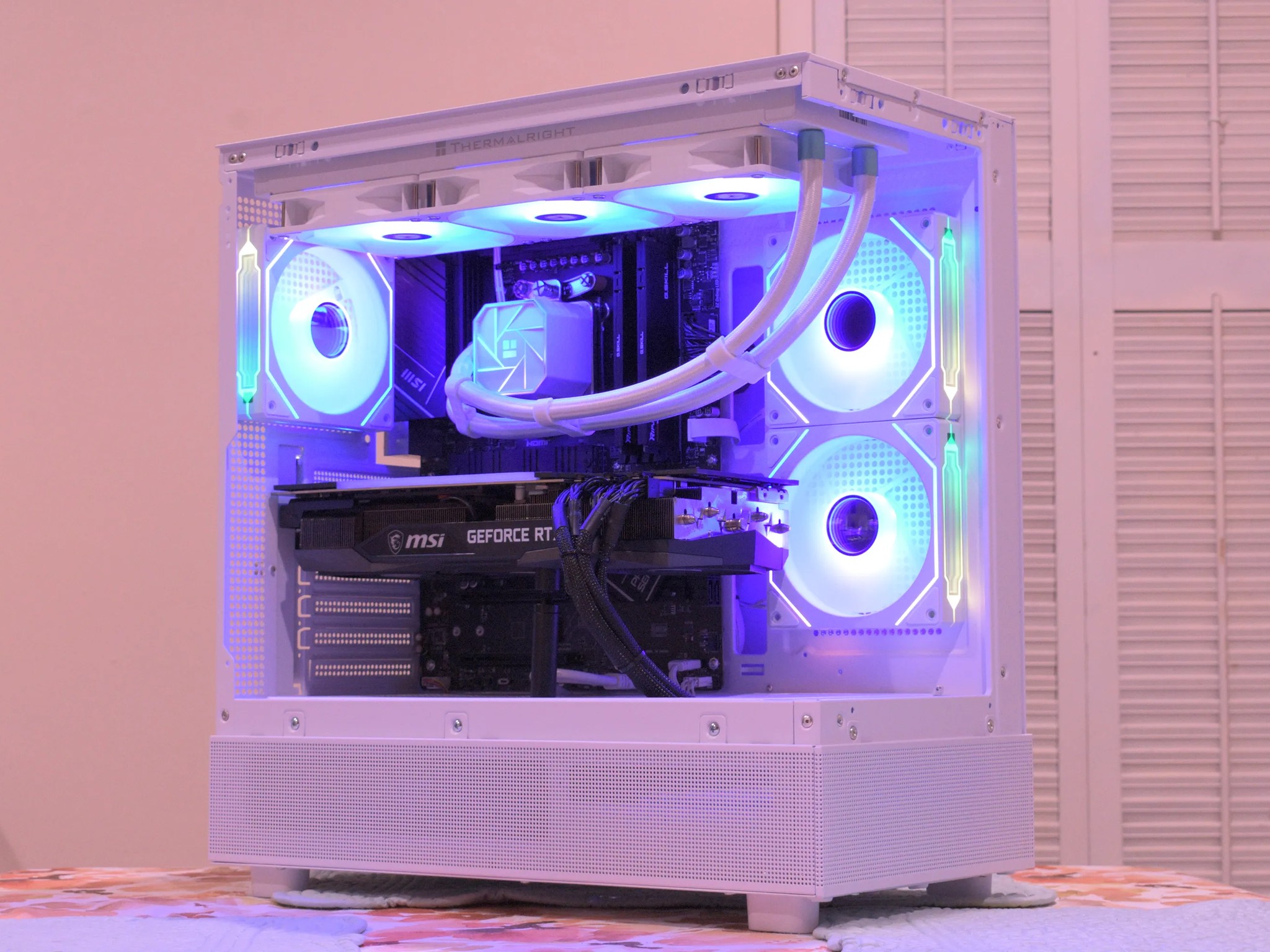Gaming PC | Ryzen 7 7700 | RTX 3080 10GB | 32GB DDR5 | 1TB nVME SSD | 1440p White Gaming PC RGB