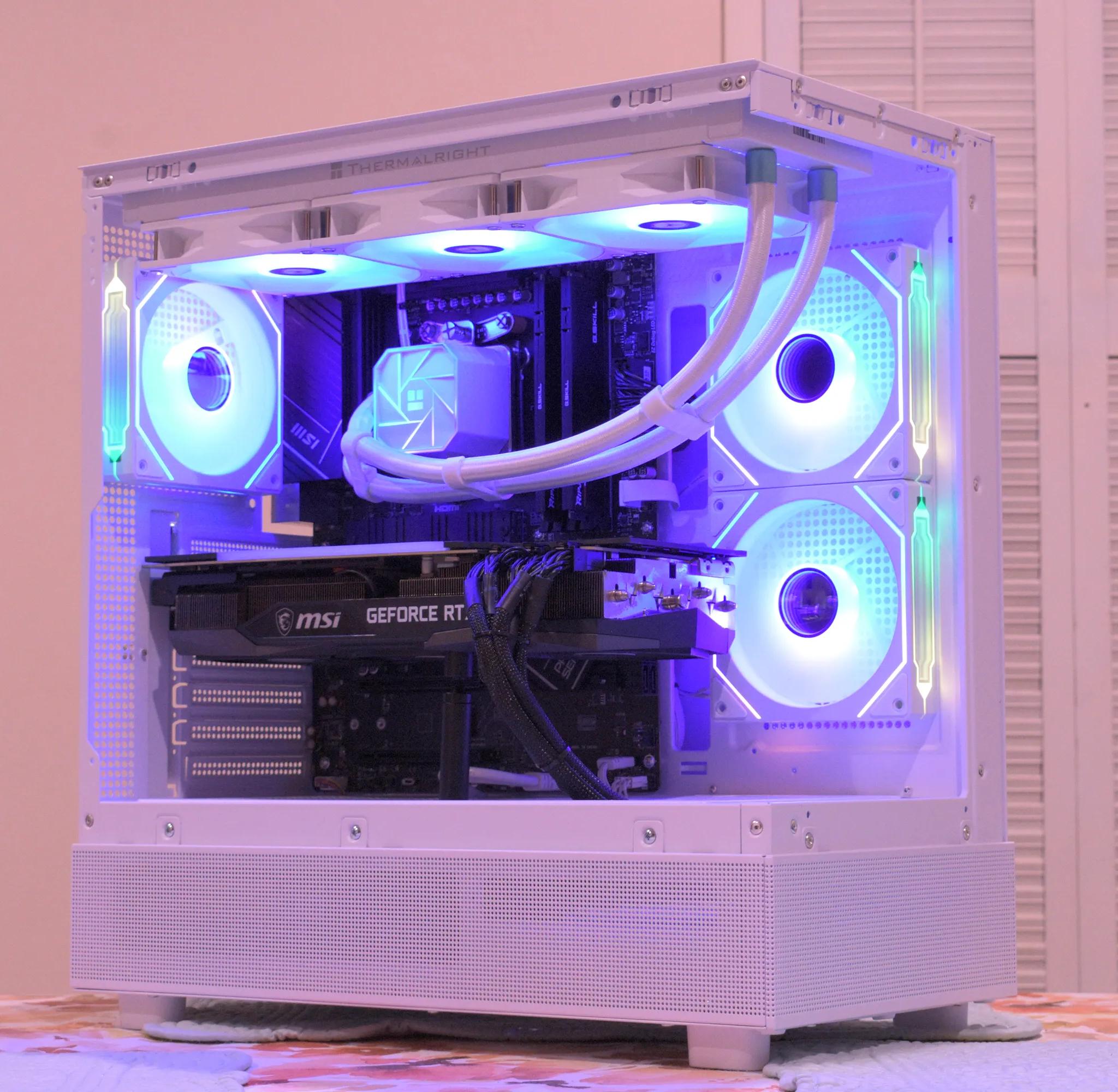 Gaming PC | Ryzen 7 7700 | RTX 3080 10GB | 32GB DDR5 | 1TB nVME SSD | 1440p White Gaming PC RGB