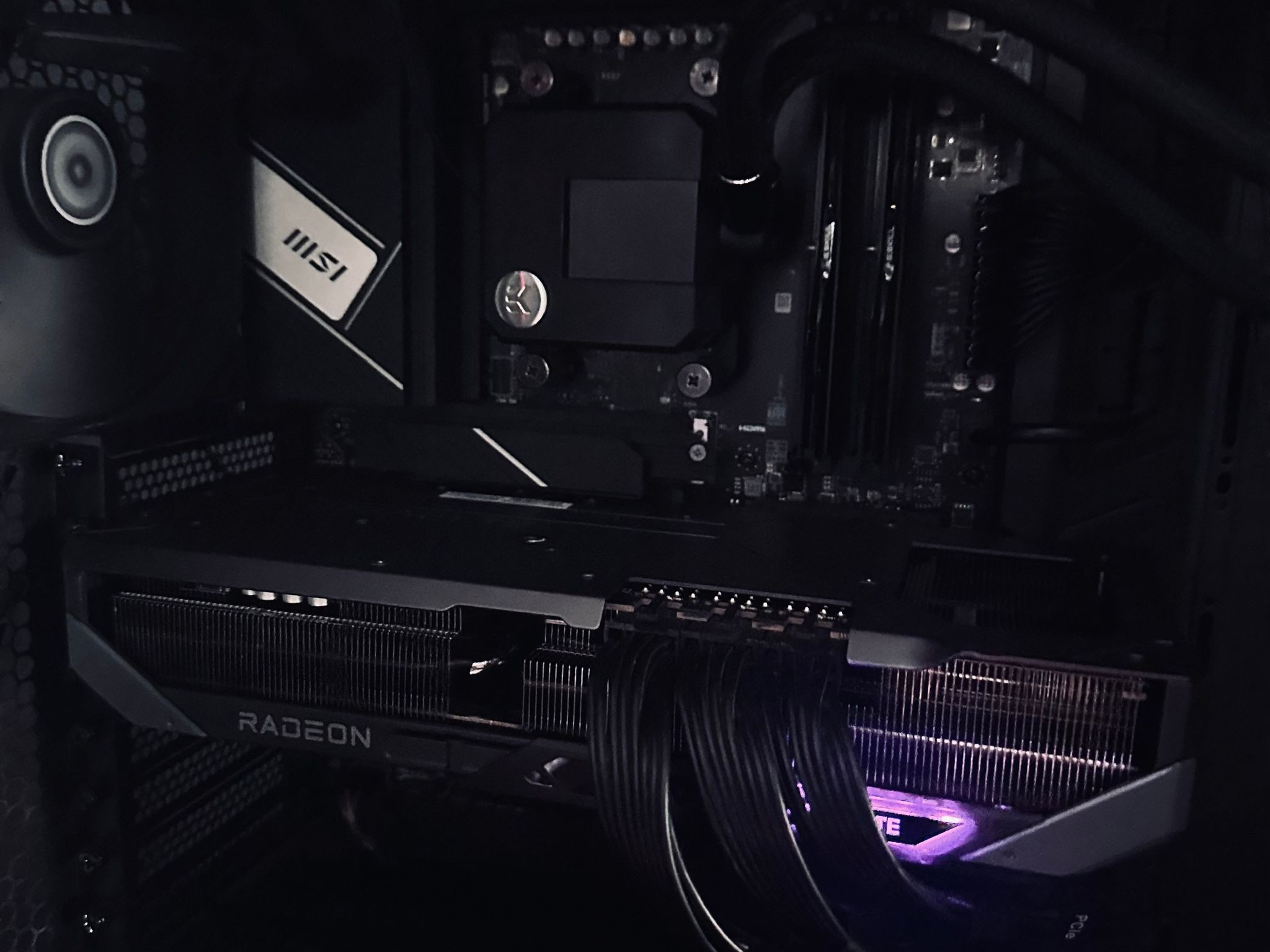 Project Void: 🌌NightFall Edition 🌌 (Ryzen 7 7700x, 9070xt, 32gb DDR5 ram) 4K/1440p machine