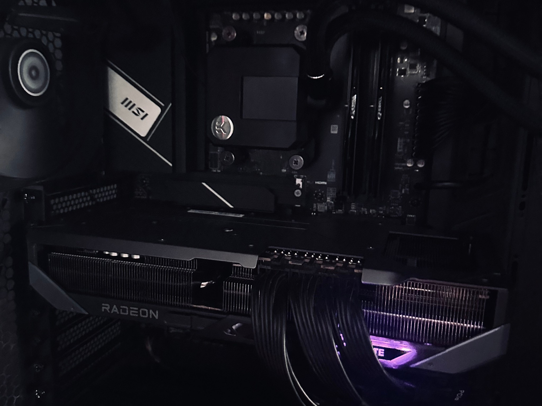 Project Void: 🌌NightFall Edition 🌌 (Ryzen 7 7700x, 9070xt, 32gb DDR5 ram) 4K/1440p machine