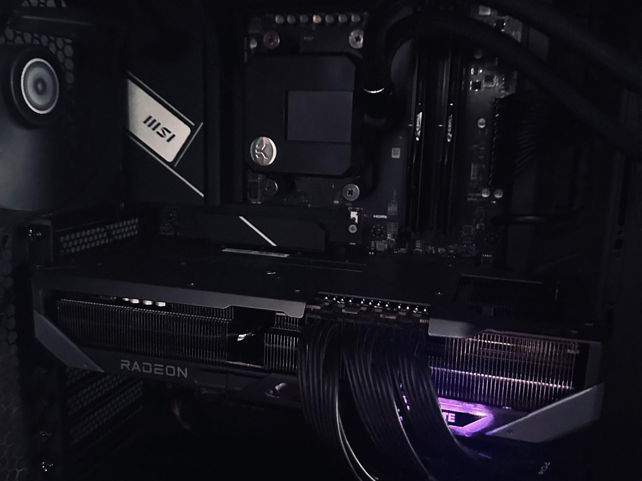 Project Void: 🌌NightFall Edition 🌌 (Ryzen 7 7700x, 9070xt, 32gb DDR5 ram) 4K/1440p machine