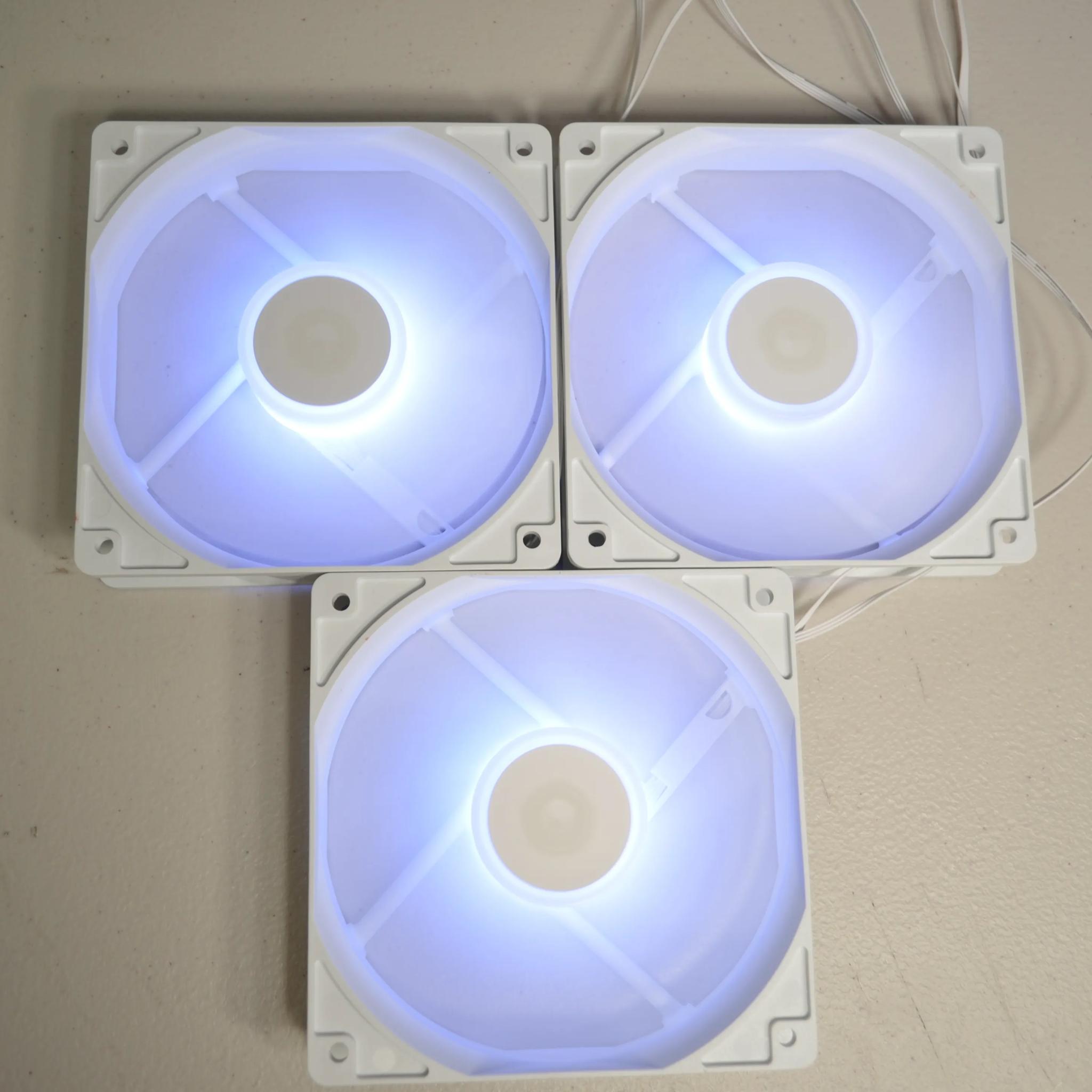 3 Argb PC case fans