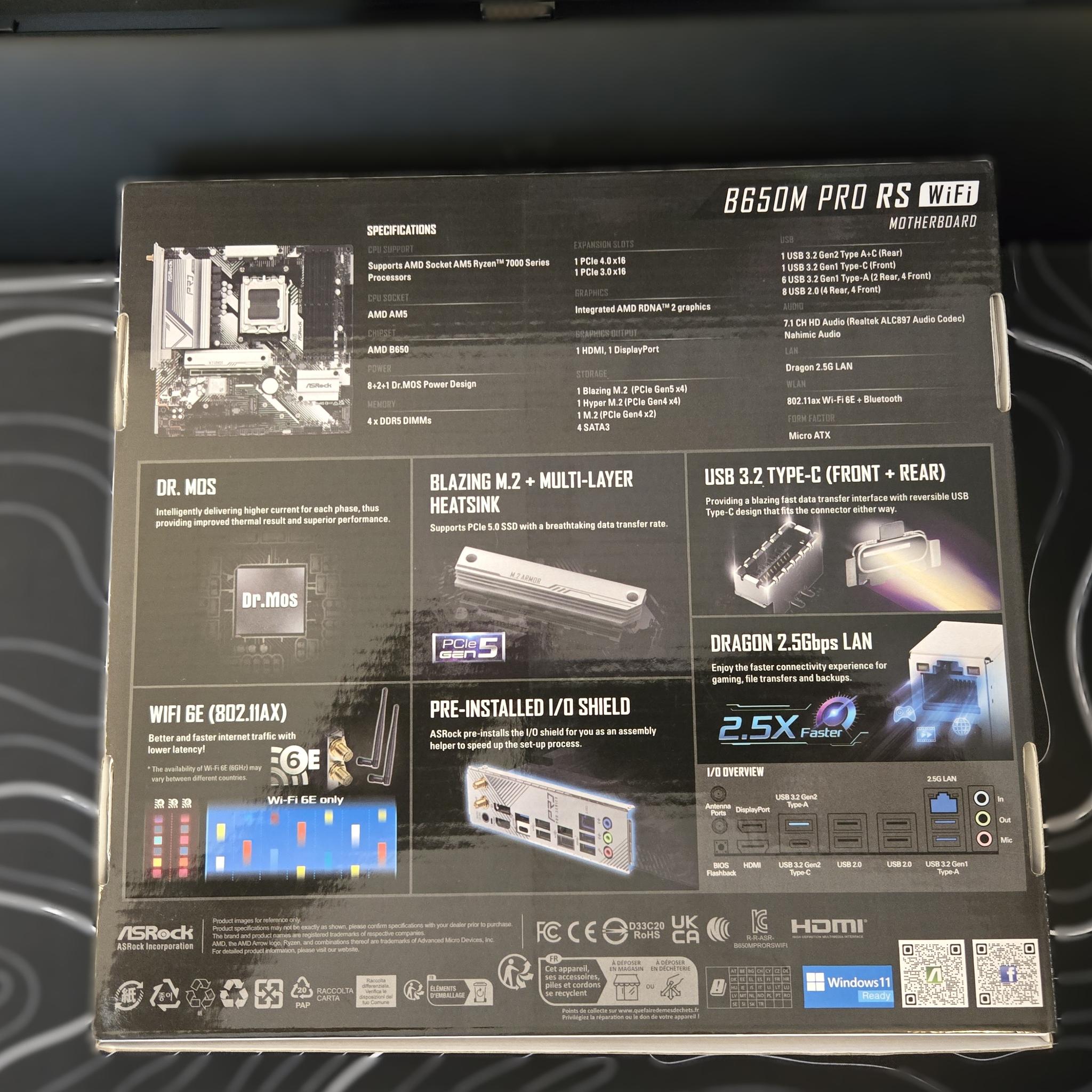 *Brand New* ASRock B650M Pro RS Wifi
