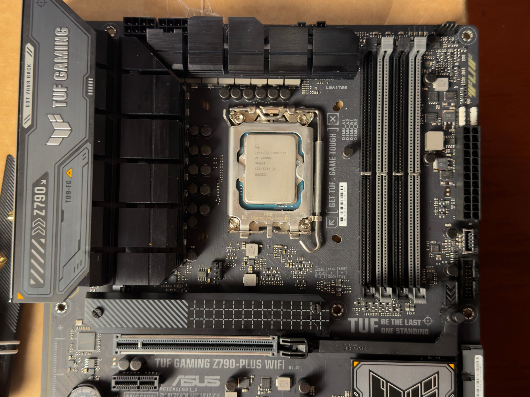 14900k + Asus Tuf Gaming Z790 Plus WiFi