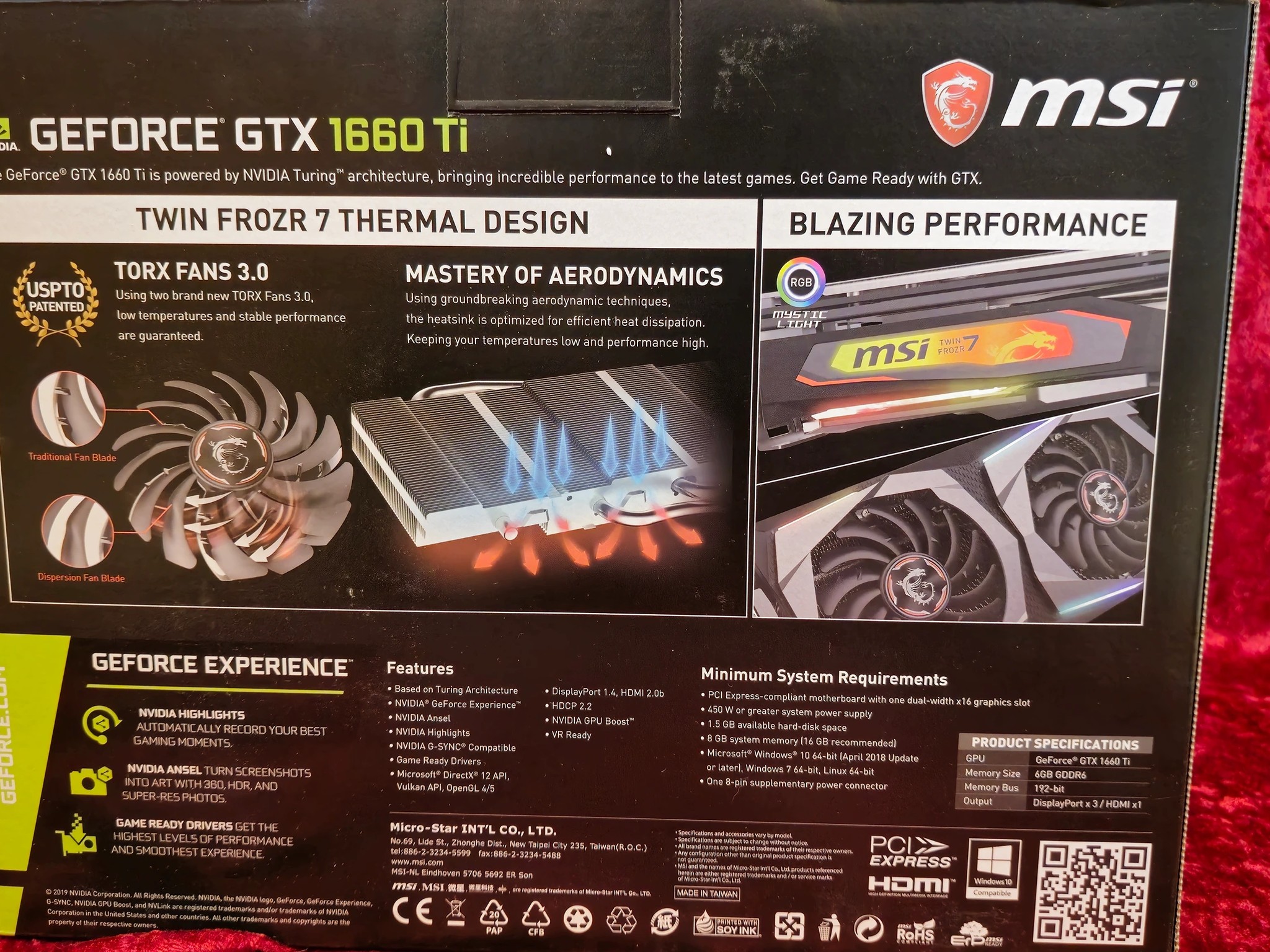 MSI GTX 1660TI Twin Frozr7