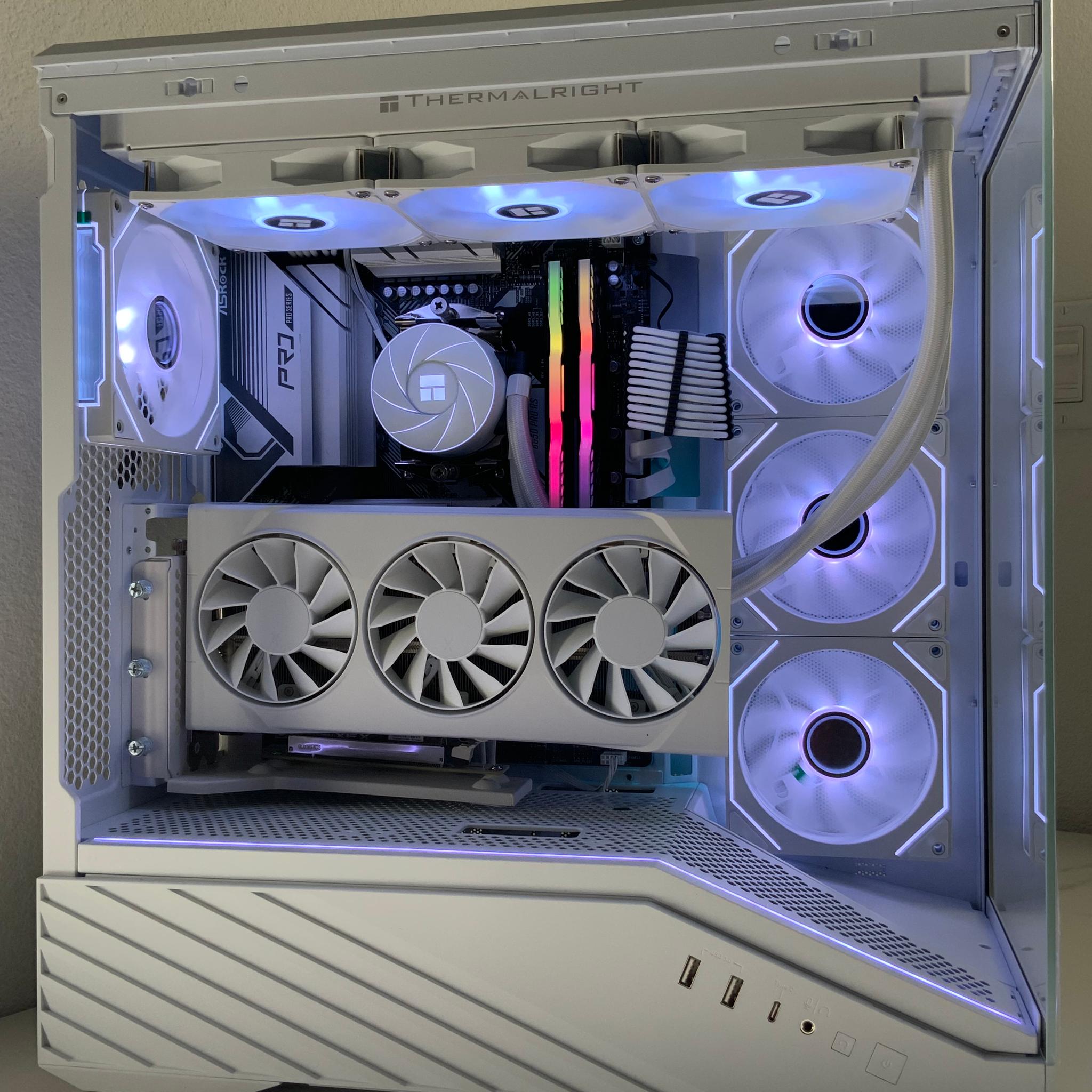 ❄️ ❄️ Gaming PC | Ryzen 7 7700X | RX 9060 XT | 32GB DDR5 | 1TB SSD | AM5 | White Snow Build ❄️ ❄️