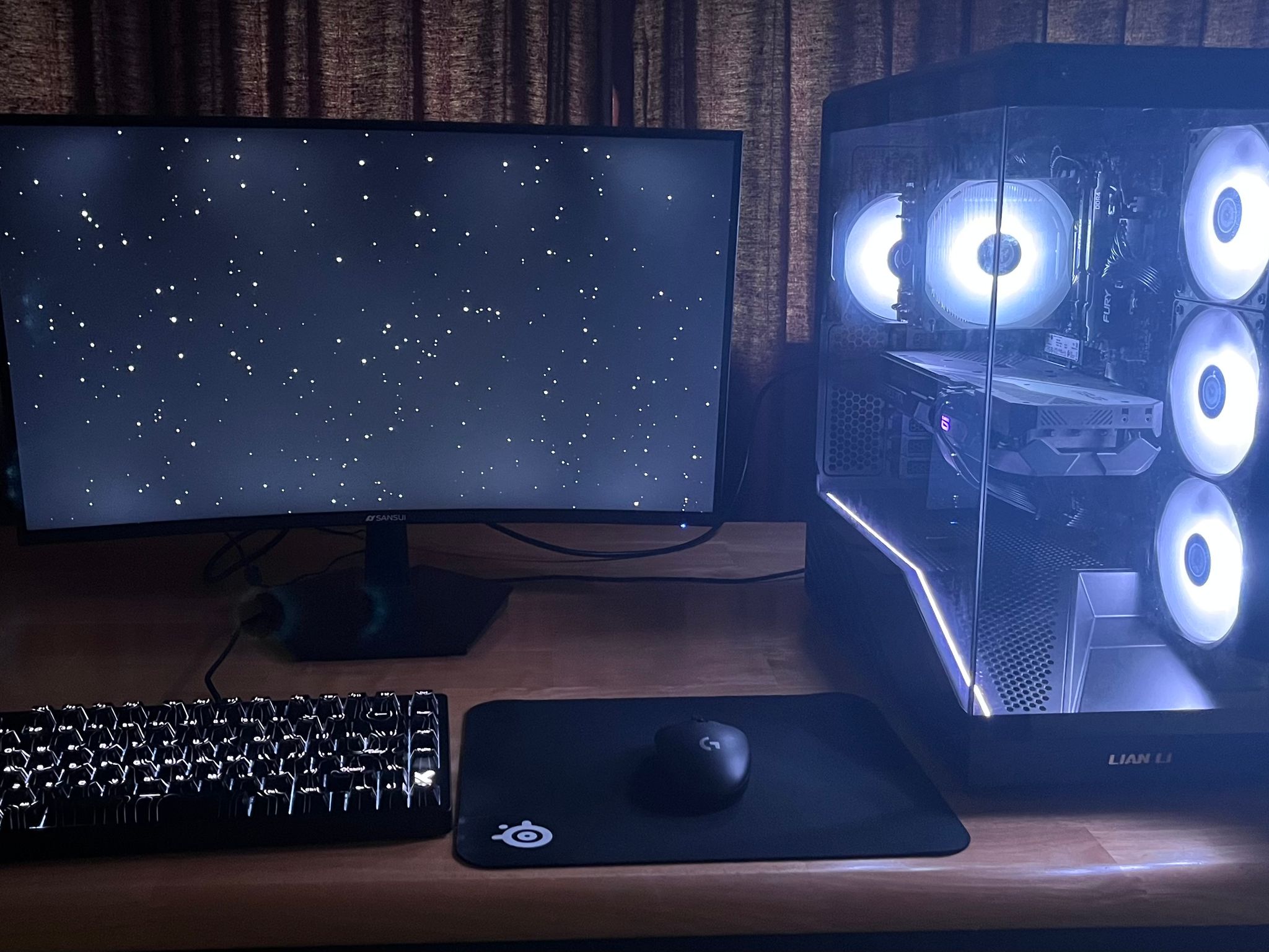 🌌 AMD+NVIDIA Gaming PC - RTX 3060 Ti, Ryzen 5, 1 TB NVME SSD, 16GB RAM, Wifi 6, Bluetooth