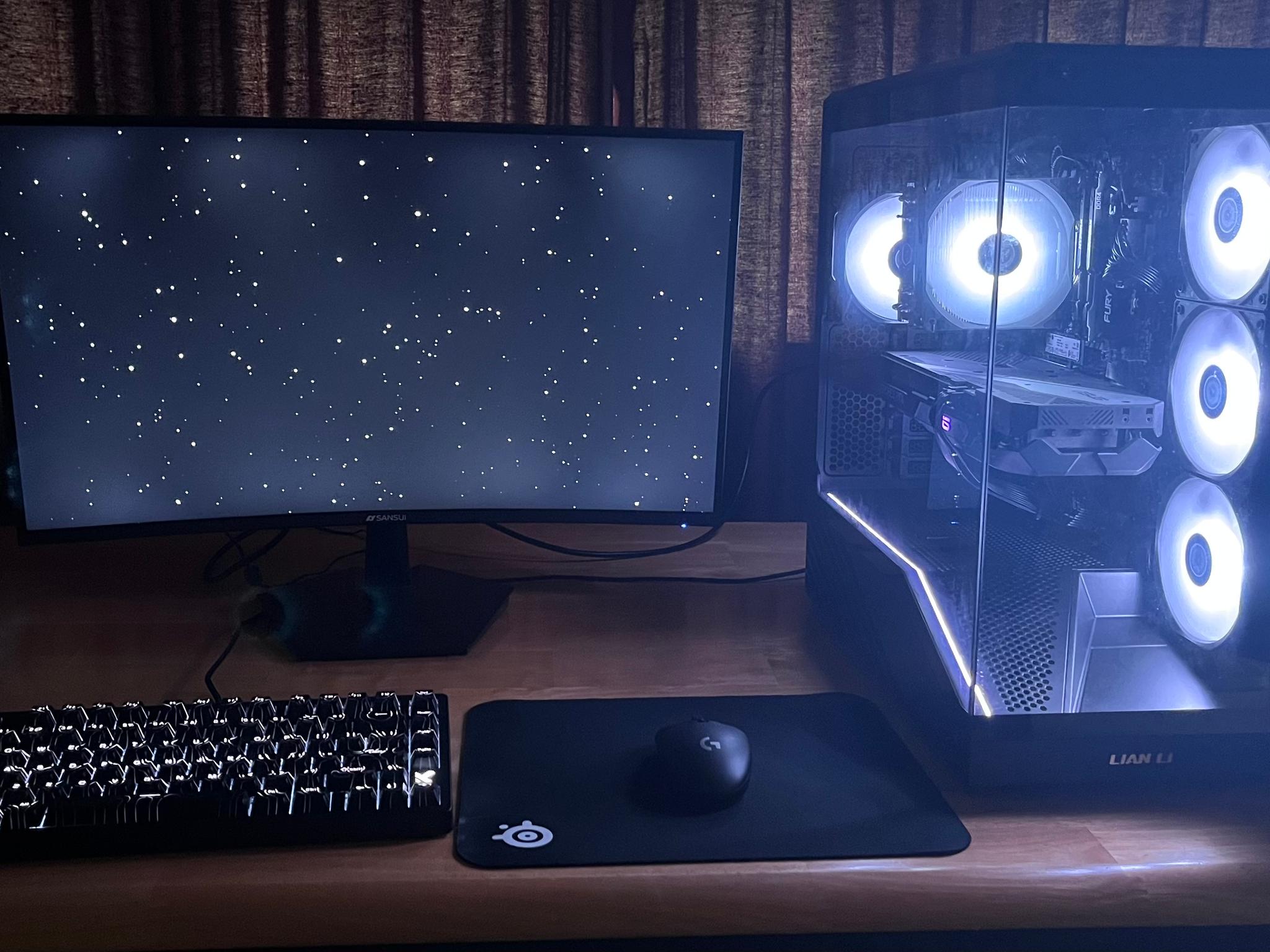 🌌 AMD+NVIDIA Gaming PC - RTX 3060 Ti, Ryzen 5, 1 TB NVME SSD, 16GB RAM, Wifi 6, Bluetooth