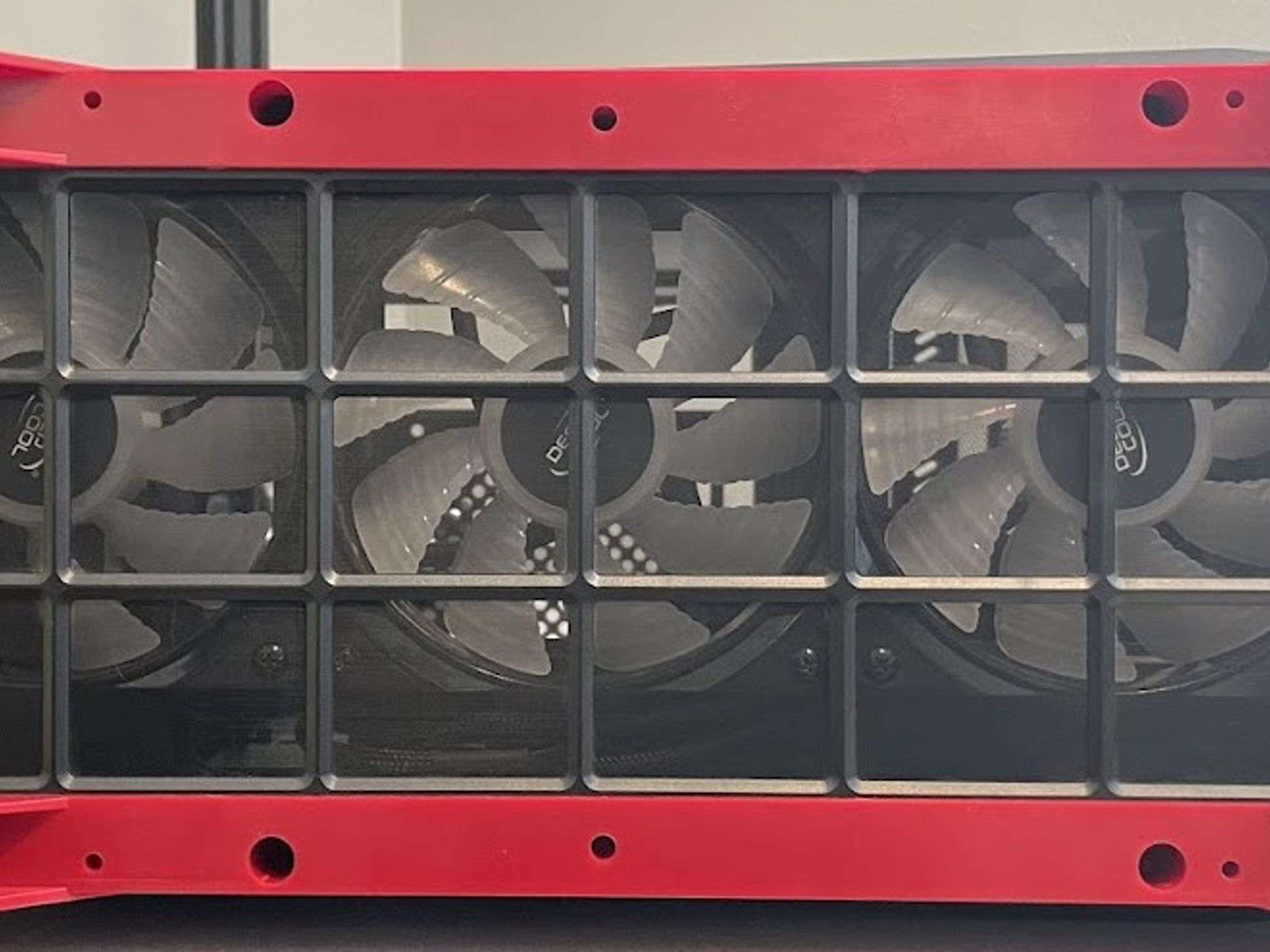 USED - SilverStone ATX Tower Case with 90-Degree Motherboard Rotation Black & Red CS-RVX01BR