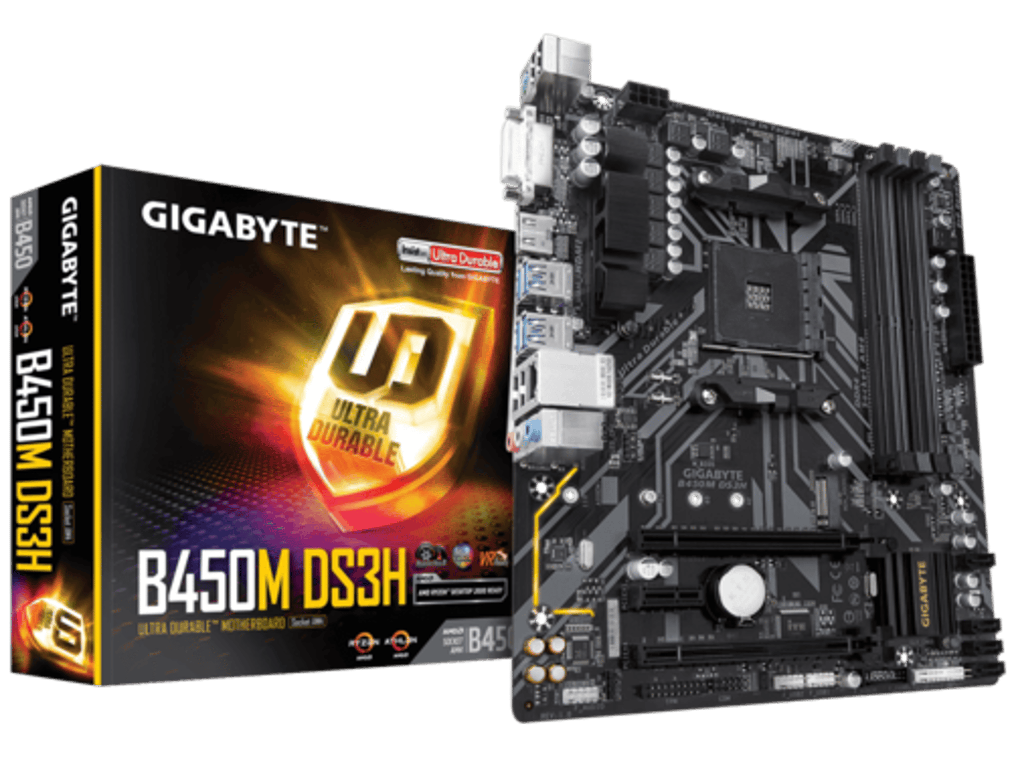 GIGABYTE B450M DS3H AM4 Micro-ATX Motherboard