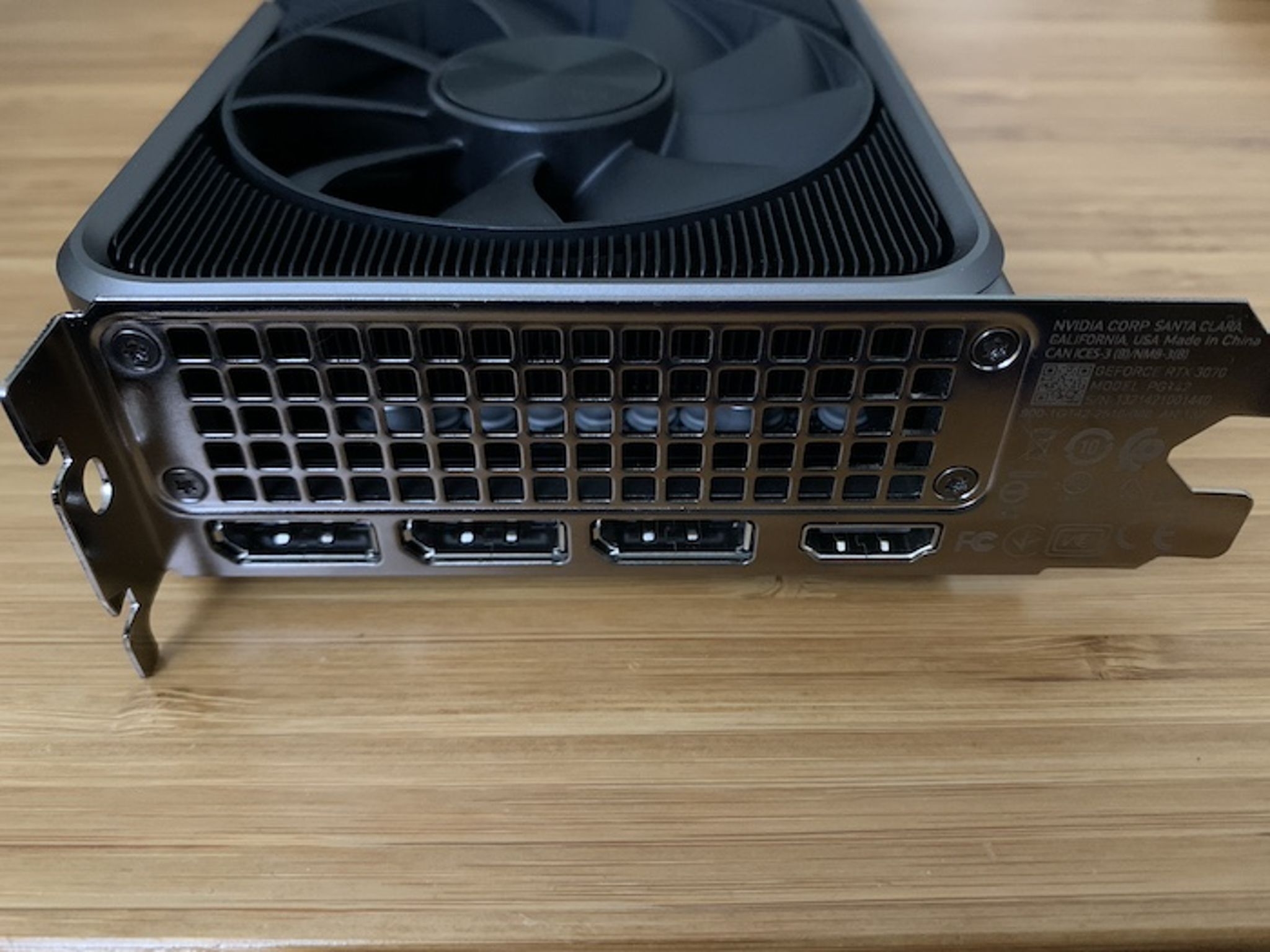 NVIDIA GeForce RTX 3070 Founders Edition Dual Fan 8GB GDDR6 PCIe 4.0 Graphics Card