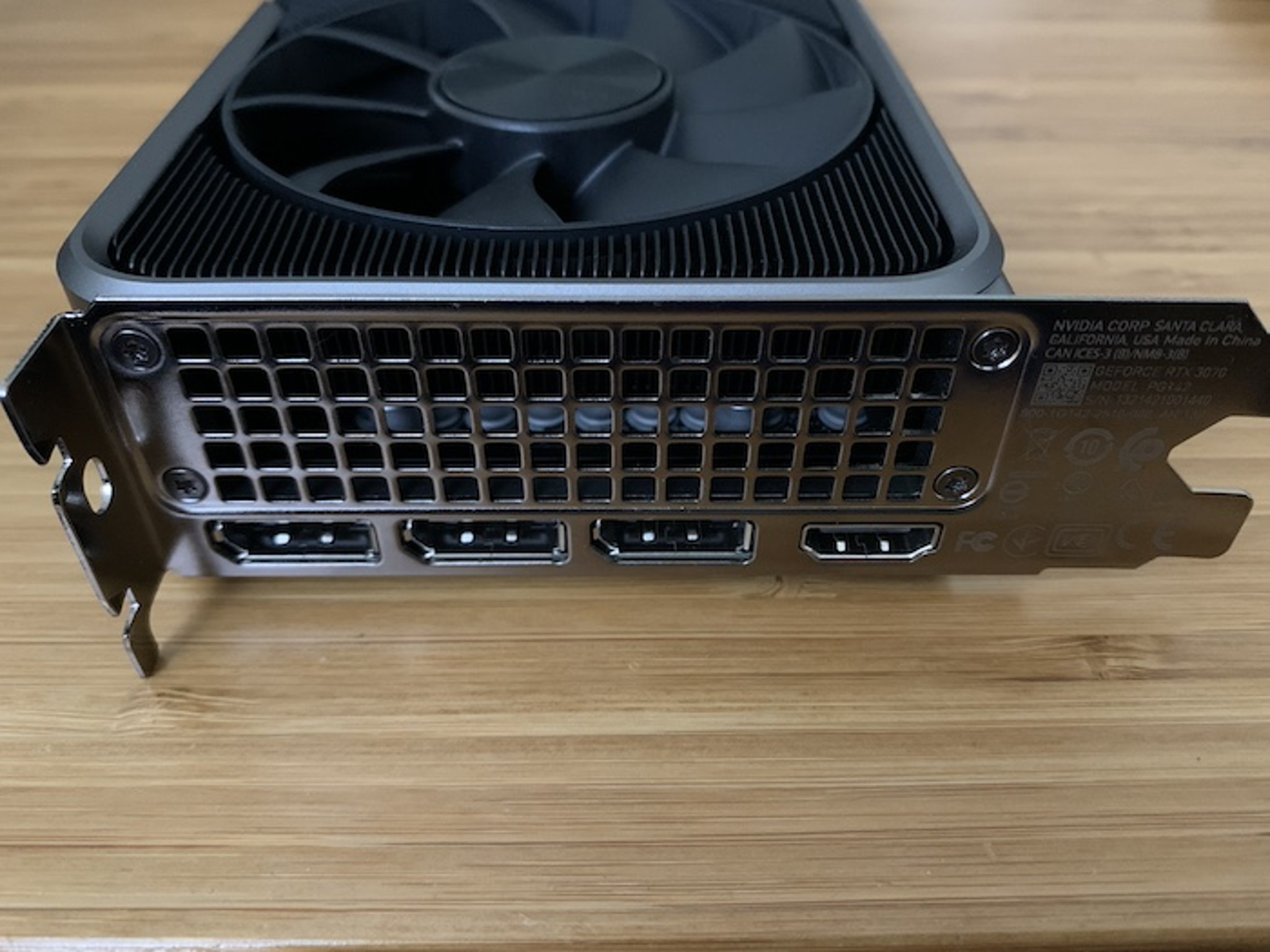NVIDIA GeForce RTX 3070 Founders Edition Dual Fan 8GB GDDR6 PCIe 4.0 Graphics Card