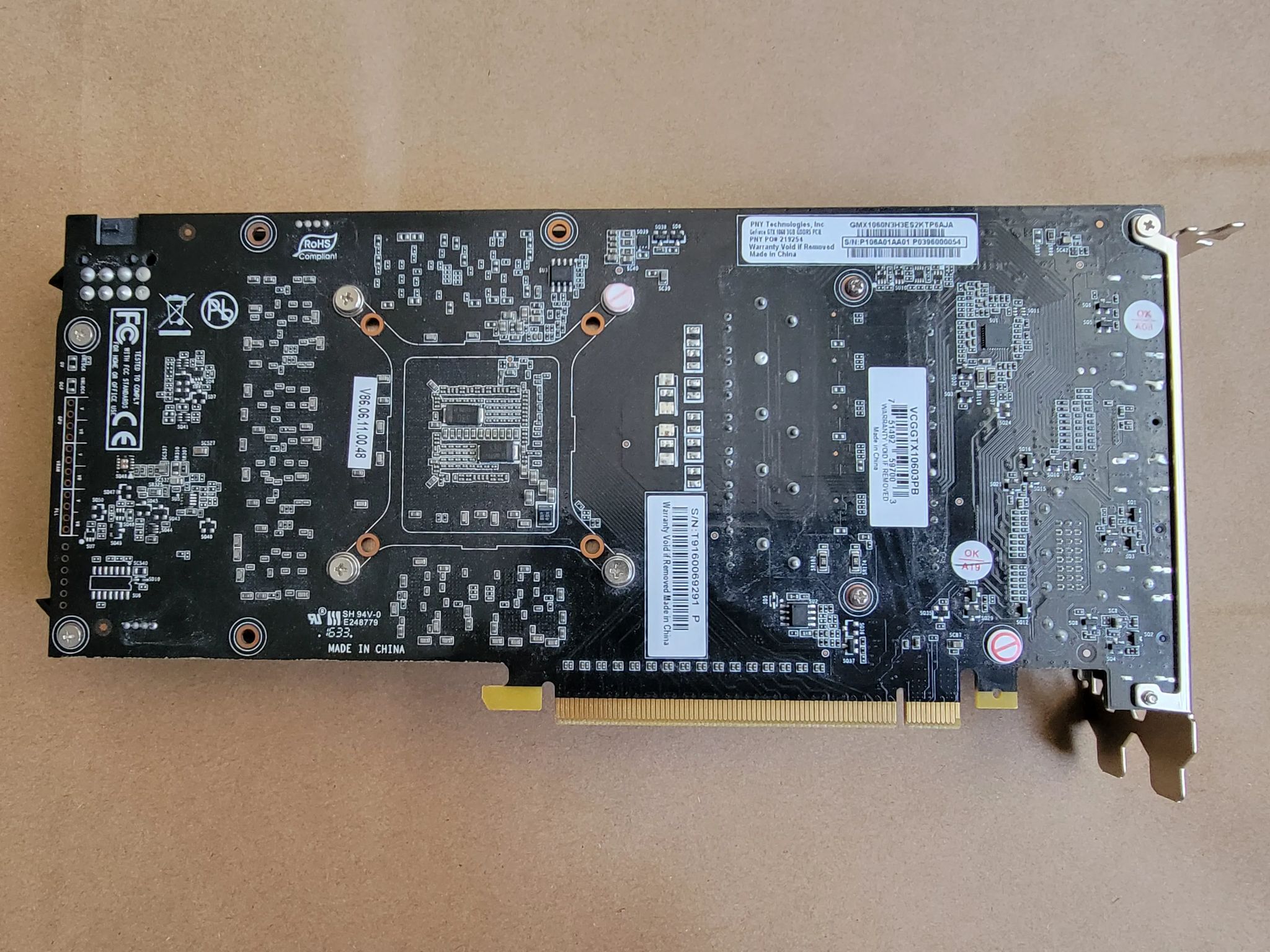 PNY GeForce GTX 1060 - Used