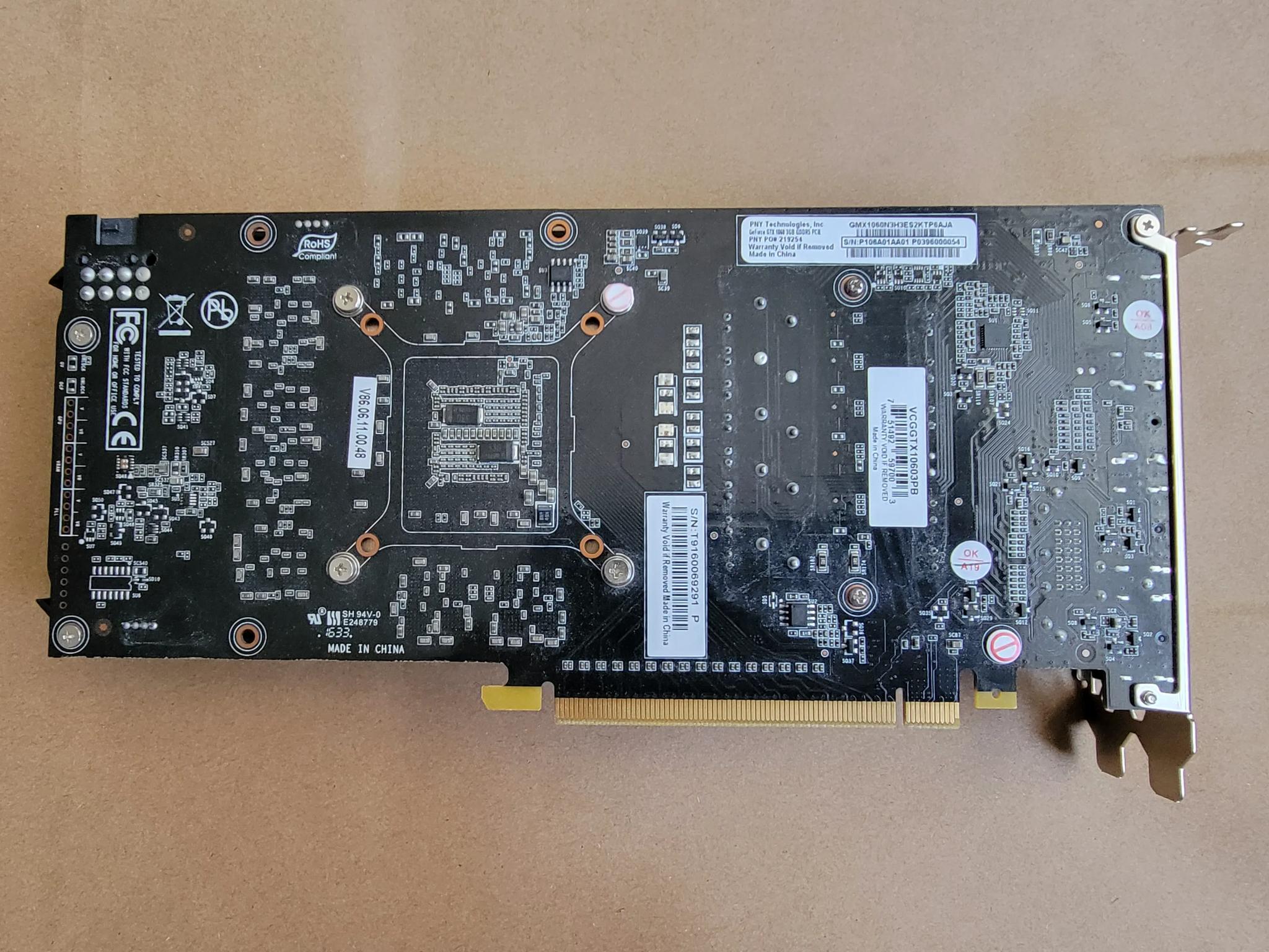 PNY GeForce GTX 1060 - Used