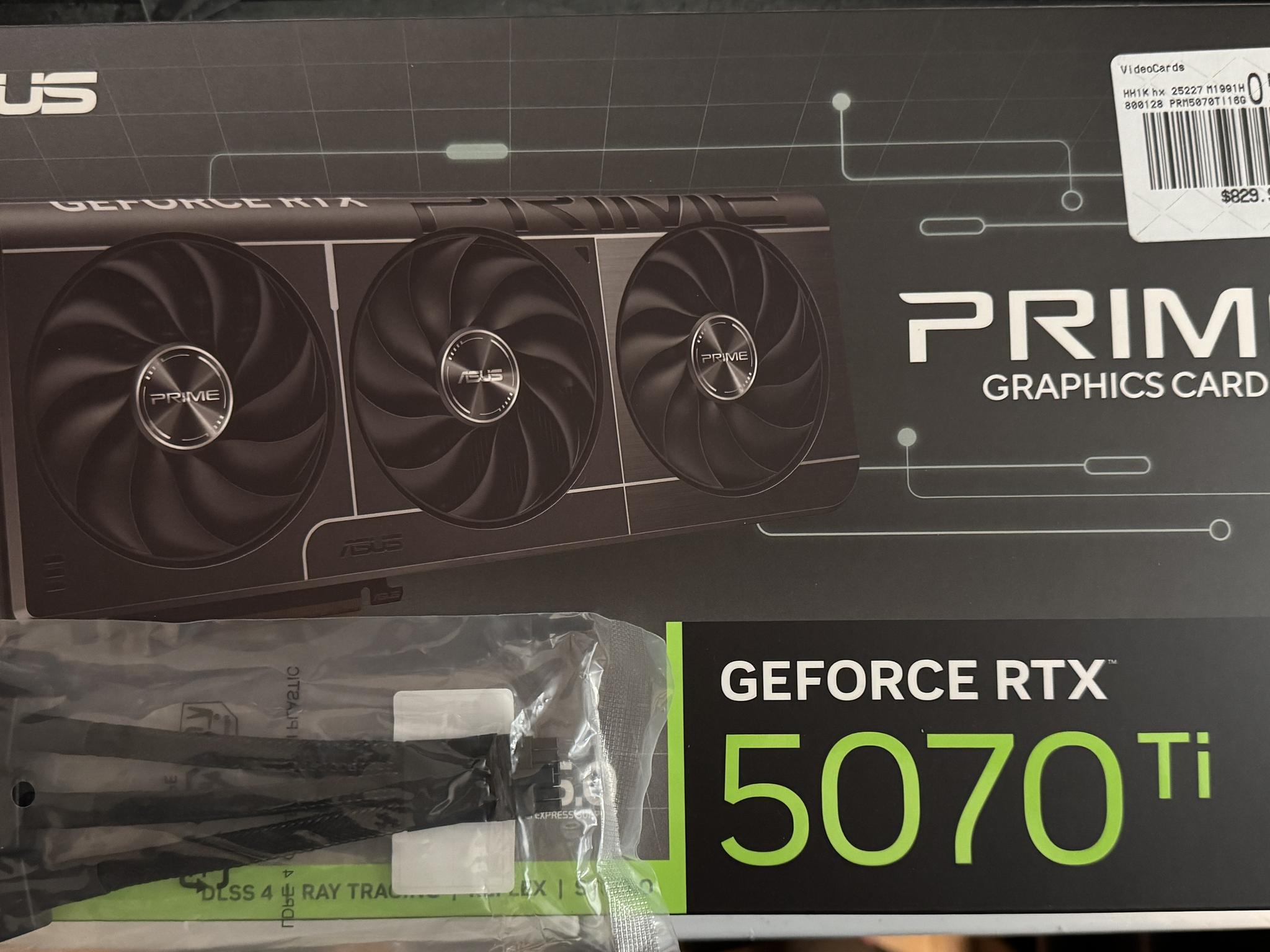 ASUS PRIME GeForce RTX 5070 Ti 16GB GDDR7