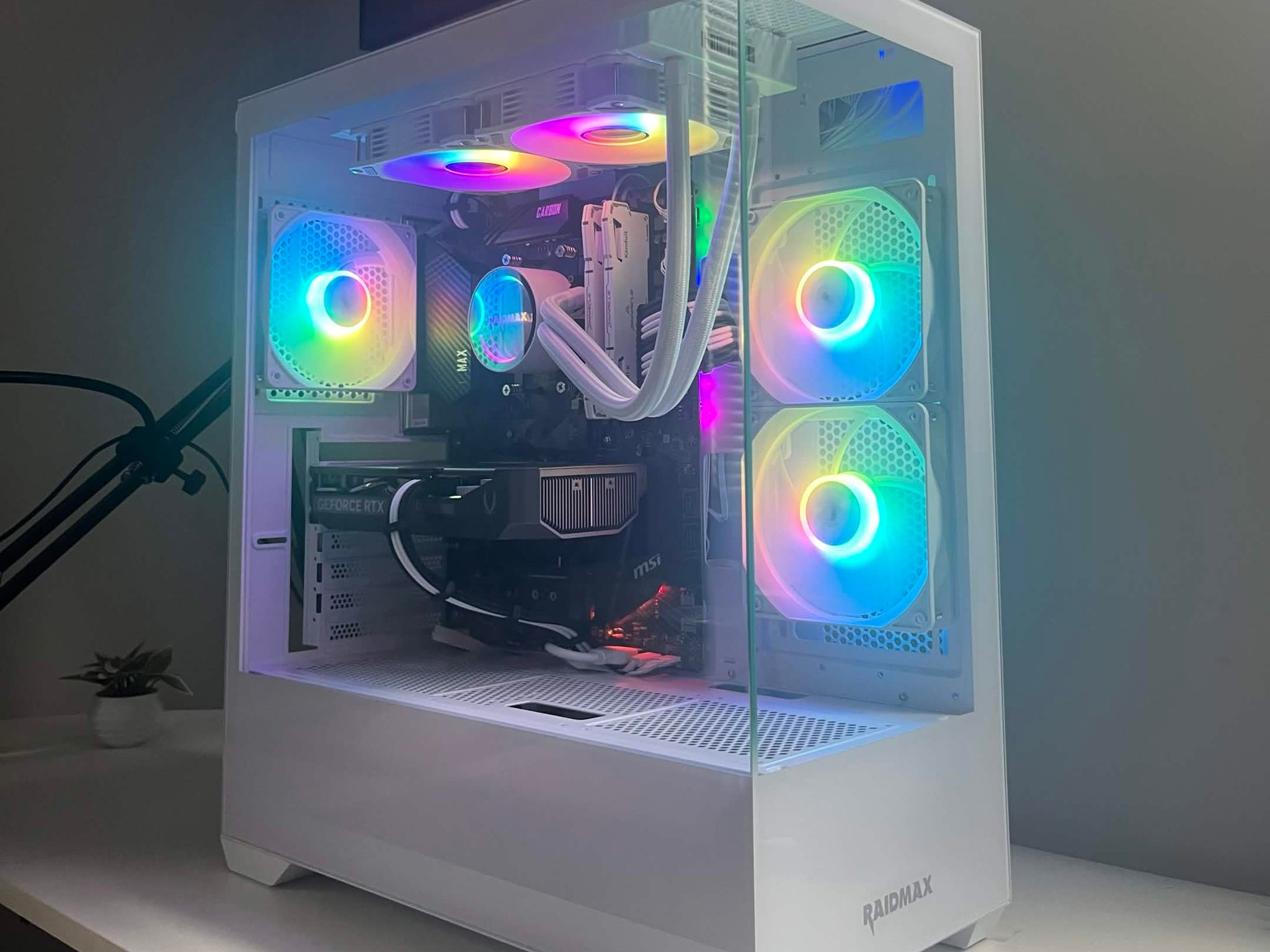 🖥️ RTX 5060 | Ryzen 5 5600x | 32gb DDR4 Ram | Water Cooled White Gaming PC