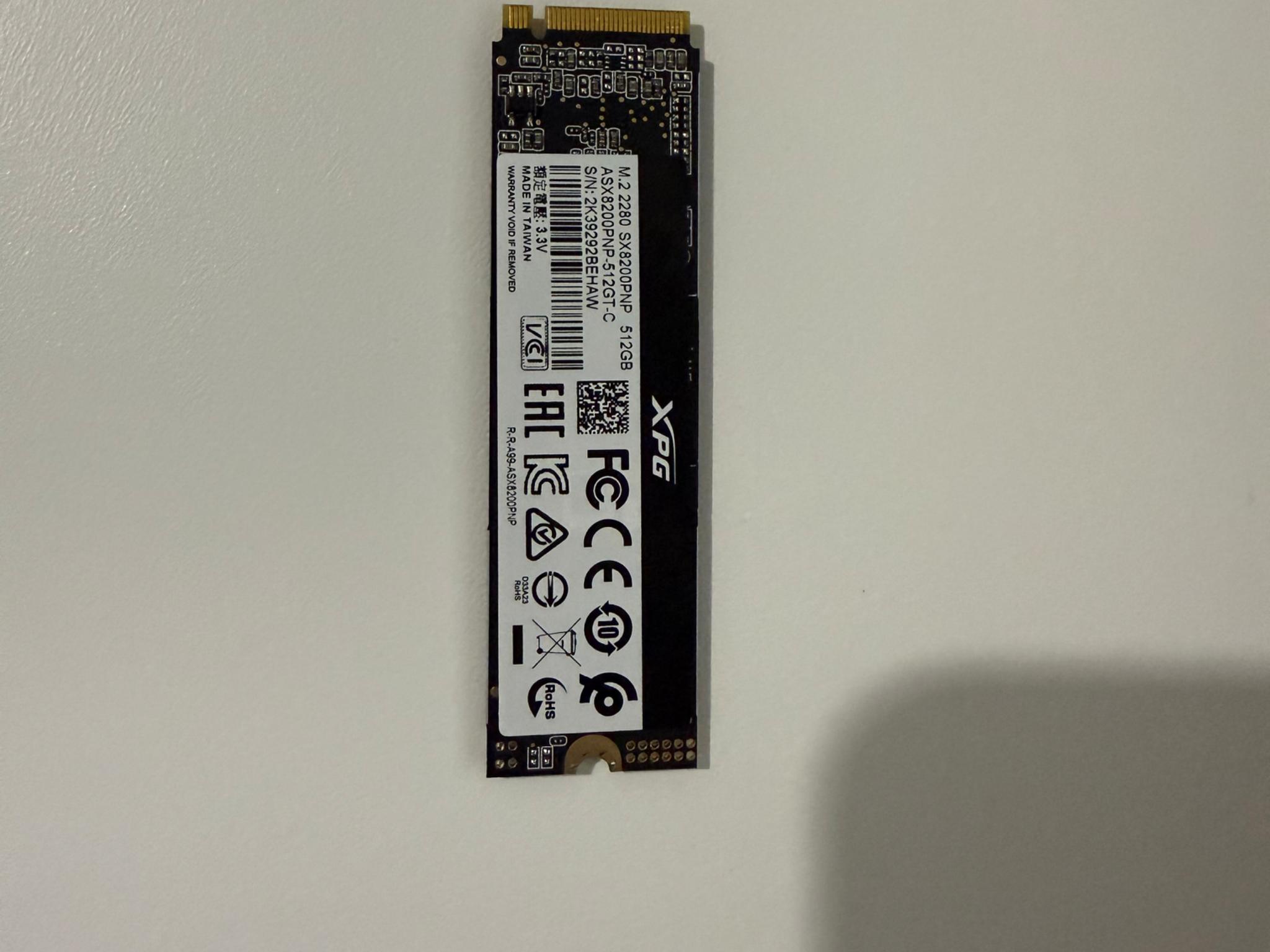 XPG 512GB M.2 2280 SX8200PNP
