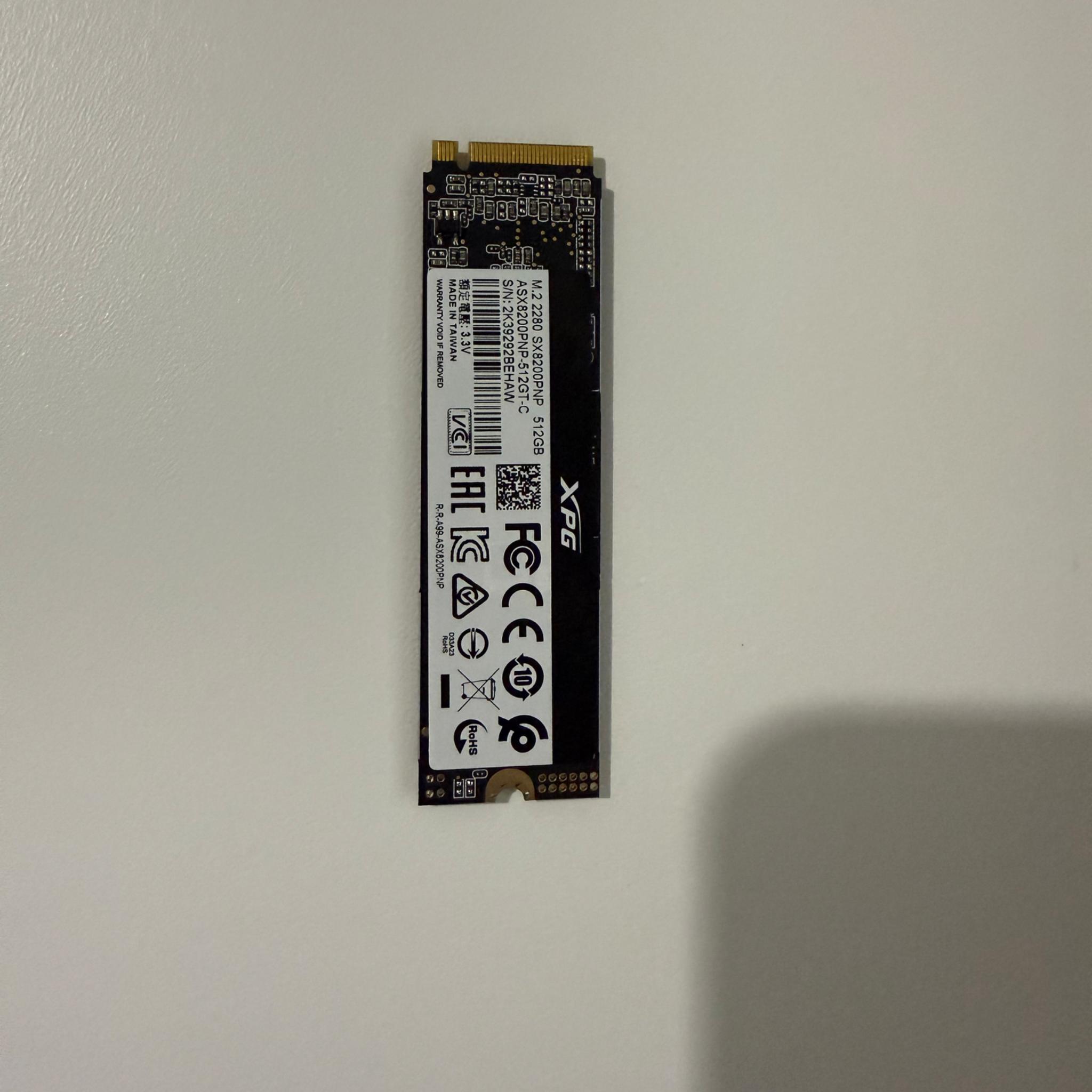 XPG 512GB M.2 2280 SX8200PNP