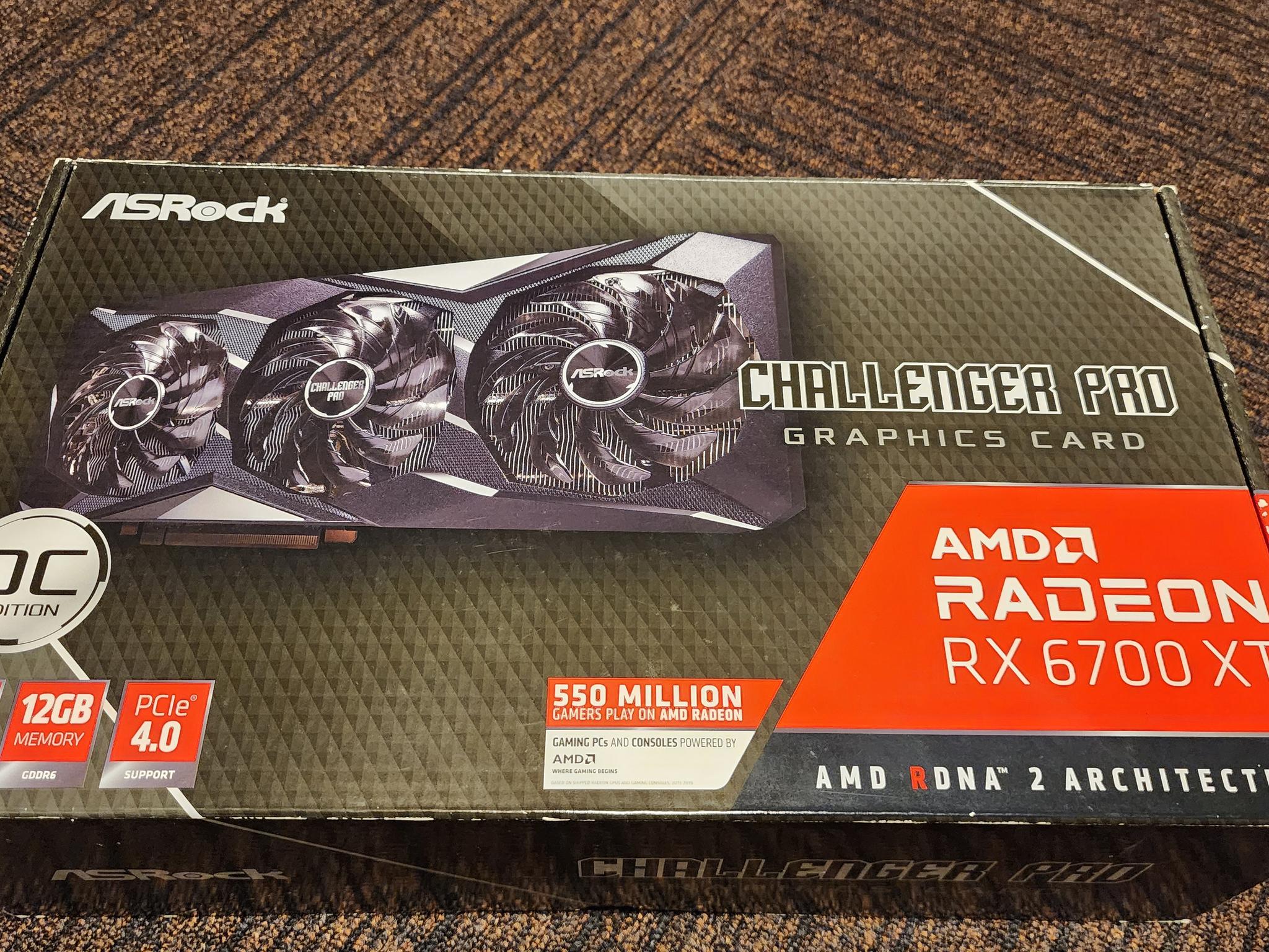 Radeon 6700 XT Challenger Pro OC 12GB Triple-Fan GPU – Tested, Boxed