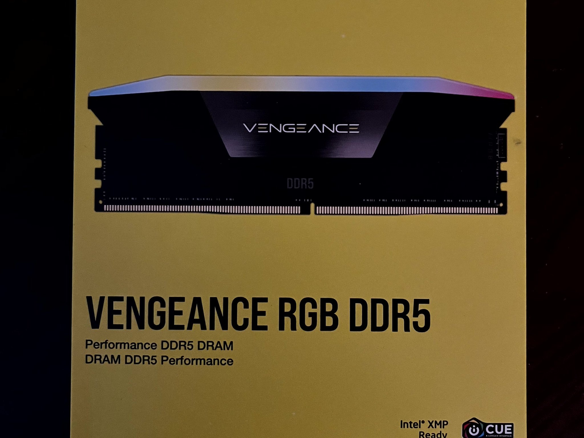 CORSAIR Vengeance RGB 32GB (2 x 16GB) 288-Pin PC RAM DDR5 6400MT/s CL36