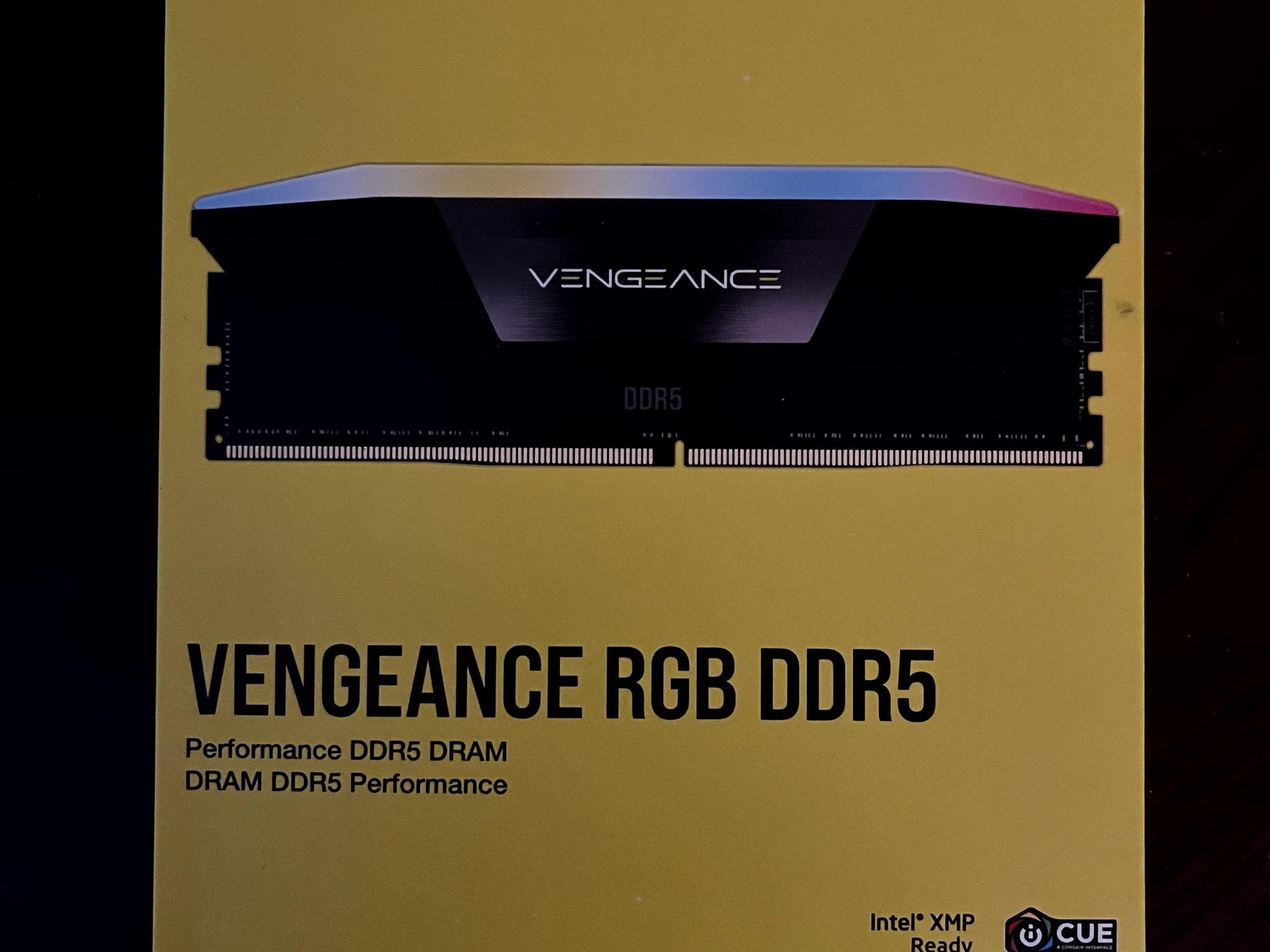 CORSAIR Vengeance RGB 32GB (2 x 16GB) 288-Pin PC RAM DDR5 6400MT/s CL36