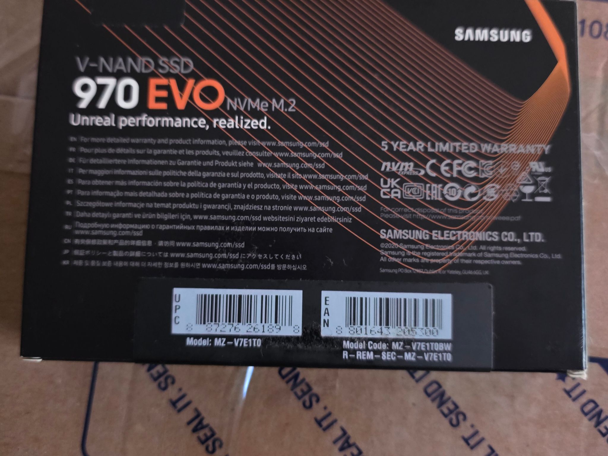 Samsung 970 Evo 1TB