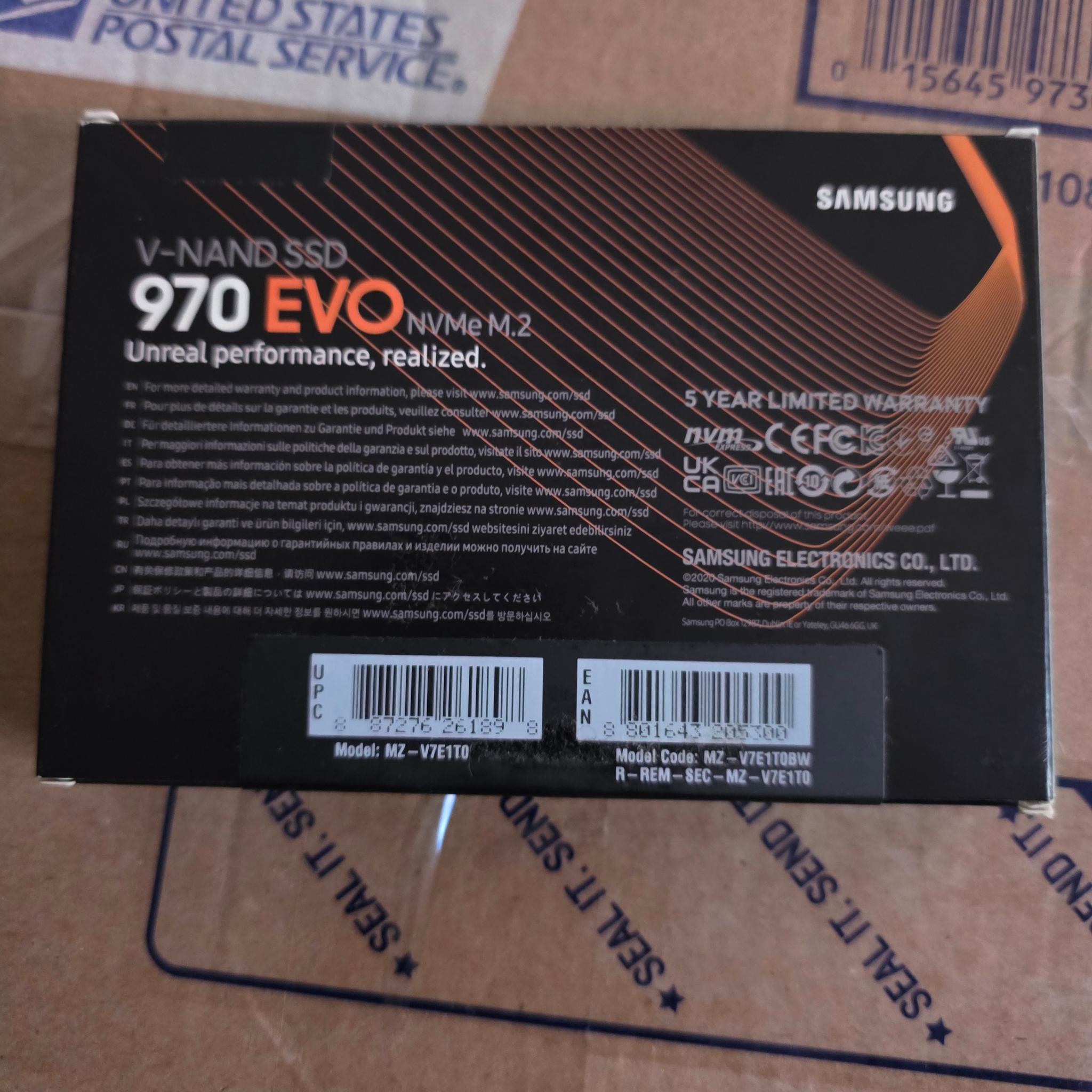 Samsung 970 Evo 1TB