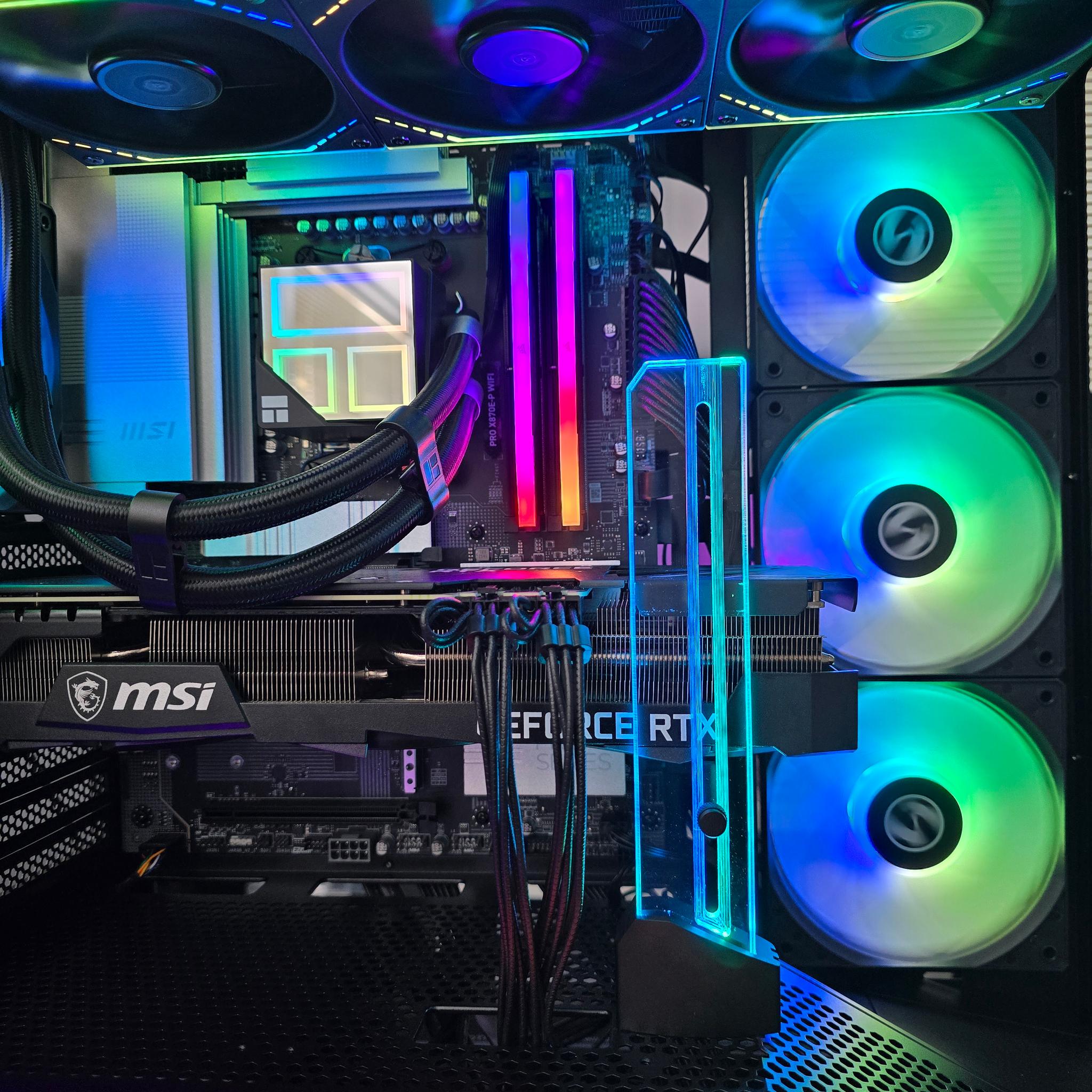 💥Versatile Black PC💥RTX 3070 TI | Ryzen 7 7700X | 32GB DDR5 | 1TB NVME M.2 | Windows 11 Pro