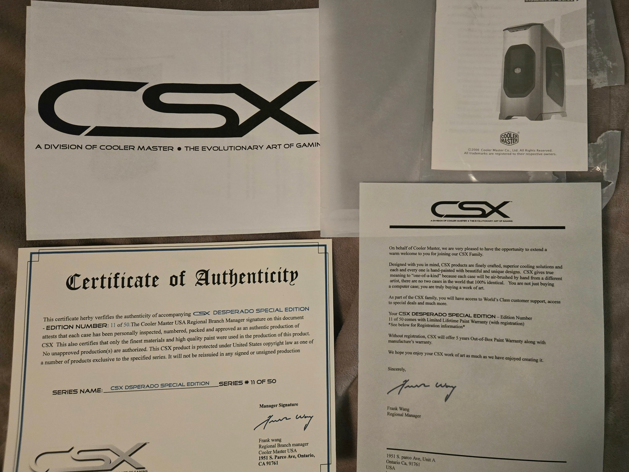Cooler Masters Stacker 830 CSX Desperado ATX Rare Only 50 Made