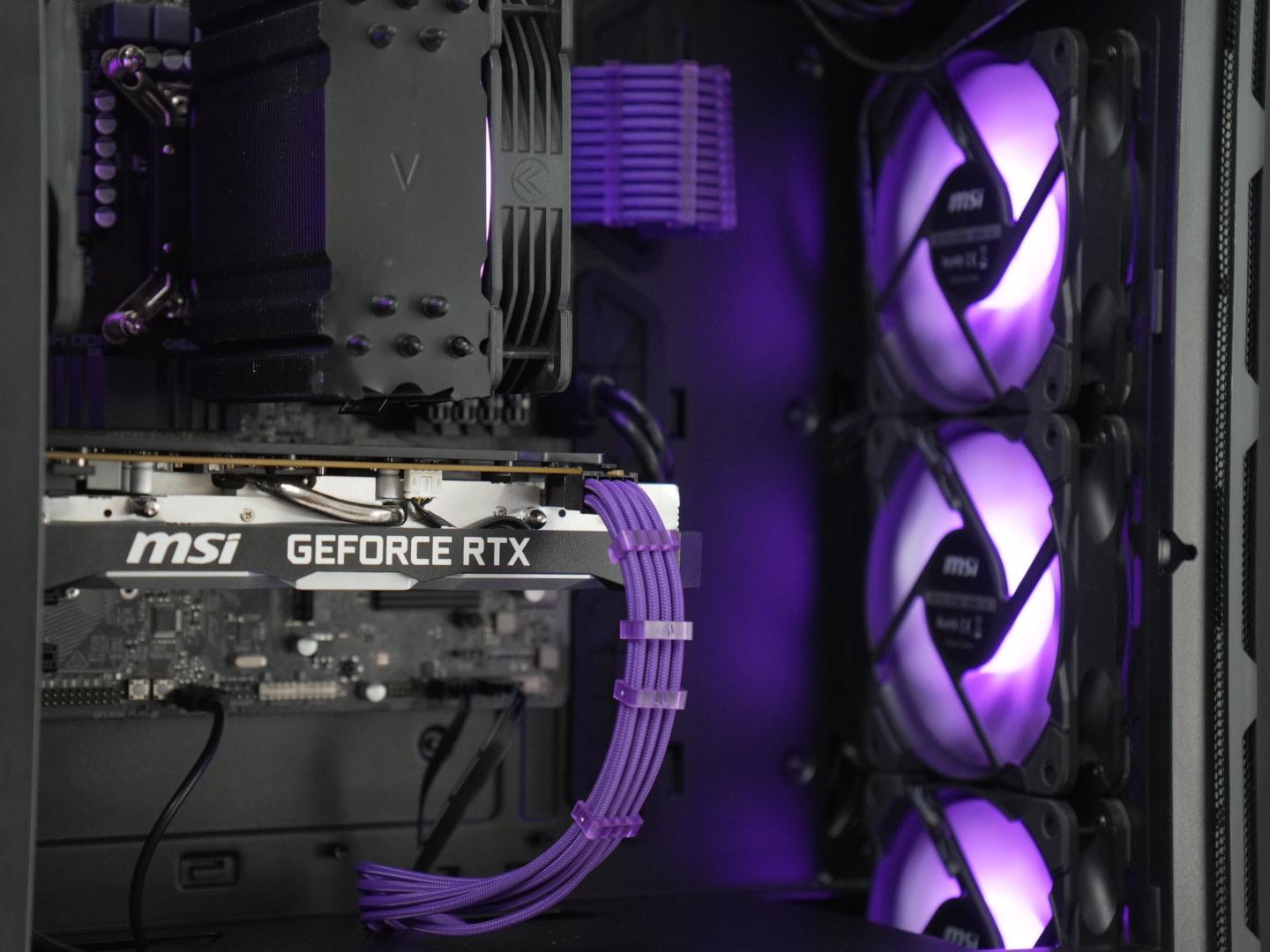 Purple Beast | RTX 2060 | INTEL i3 13100F | 32GB RAM | Windows 11 Gaming PC
