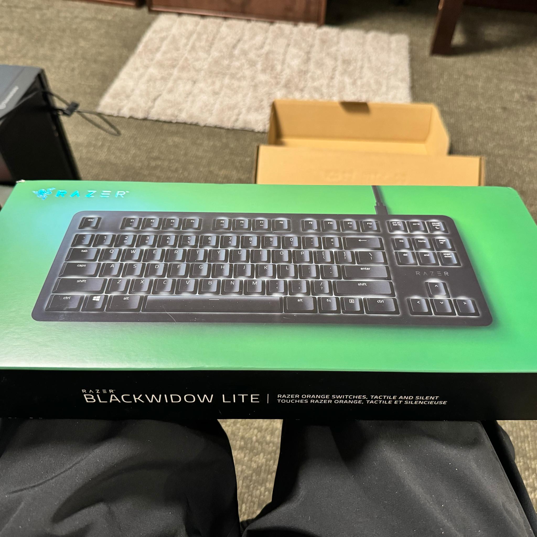 Razer Blackwidow Lite TKL Mechanical Gaming Keyboard w/ Orange Switches
