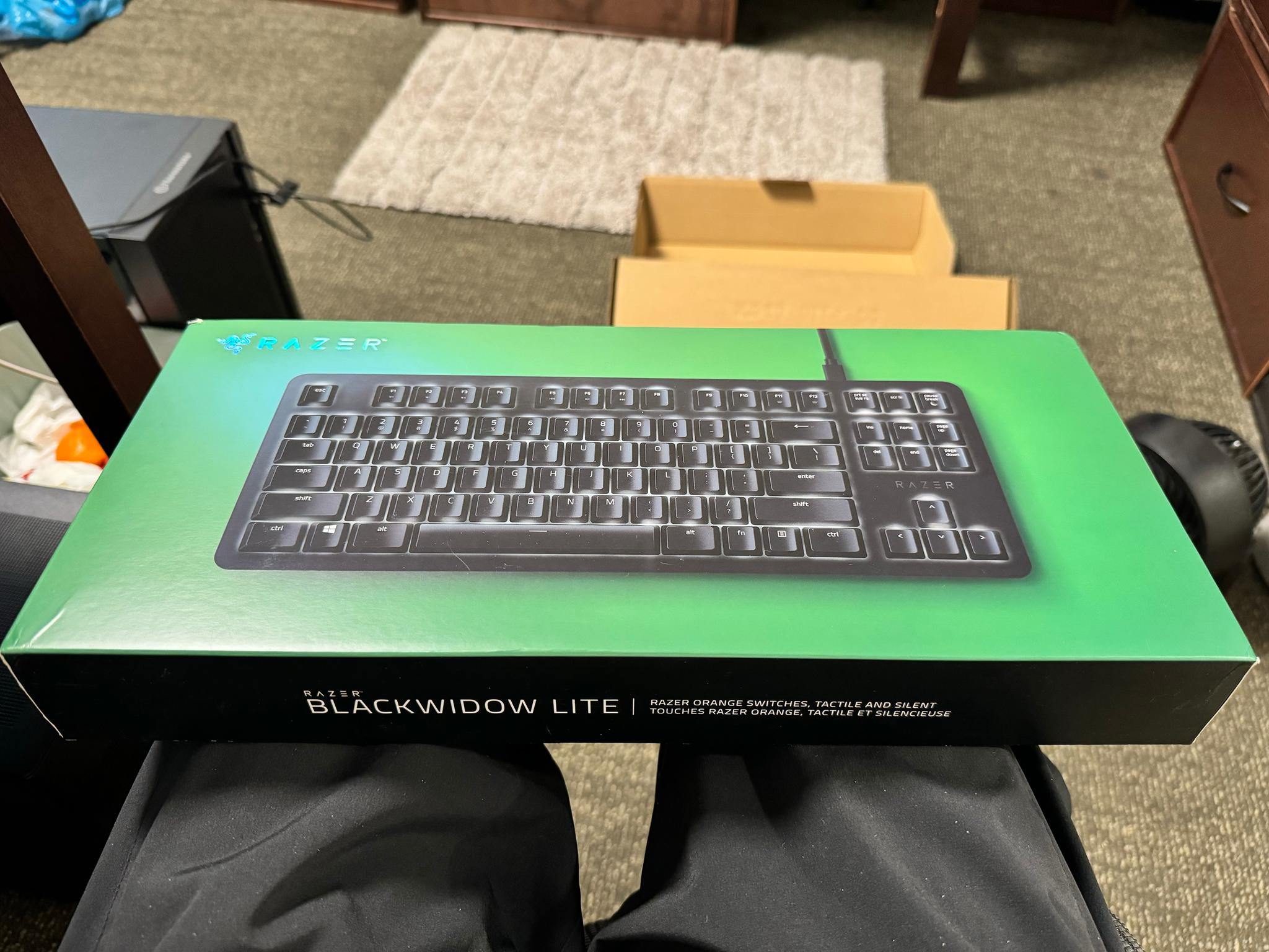 Razer Blackwidow Lite TKL Mechanical Gaming Keyboard w/ Orange Switches