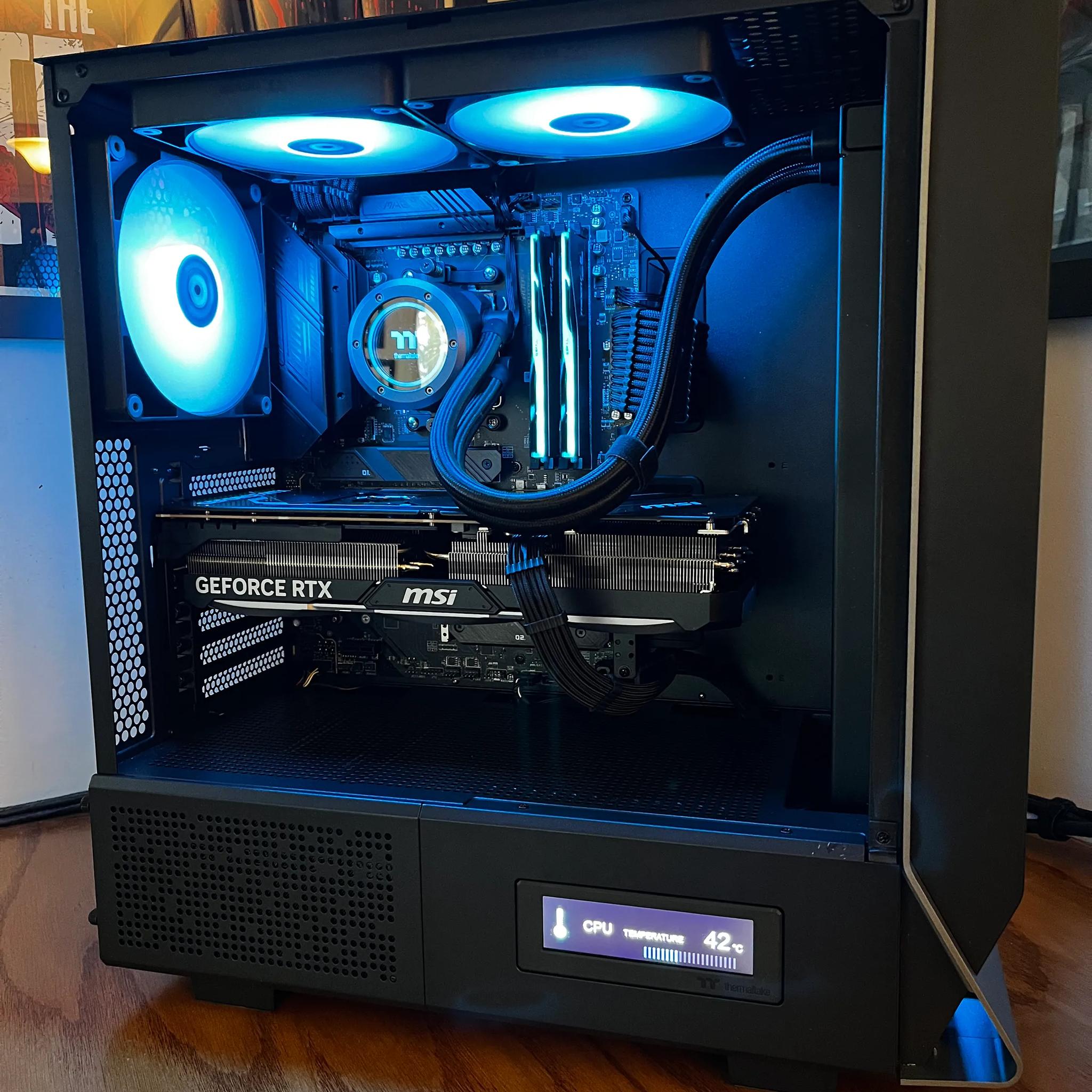 Black Tiger - RTX 4080 SUPER | Ryzen 7 7800X3D | 32GB DDR5 @ 6000MT/sec | 4TB storage | 1000W PSU