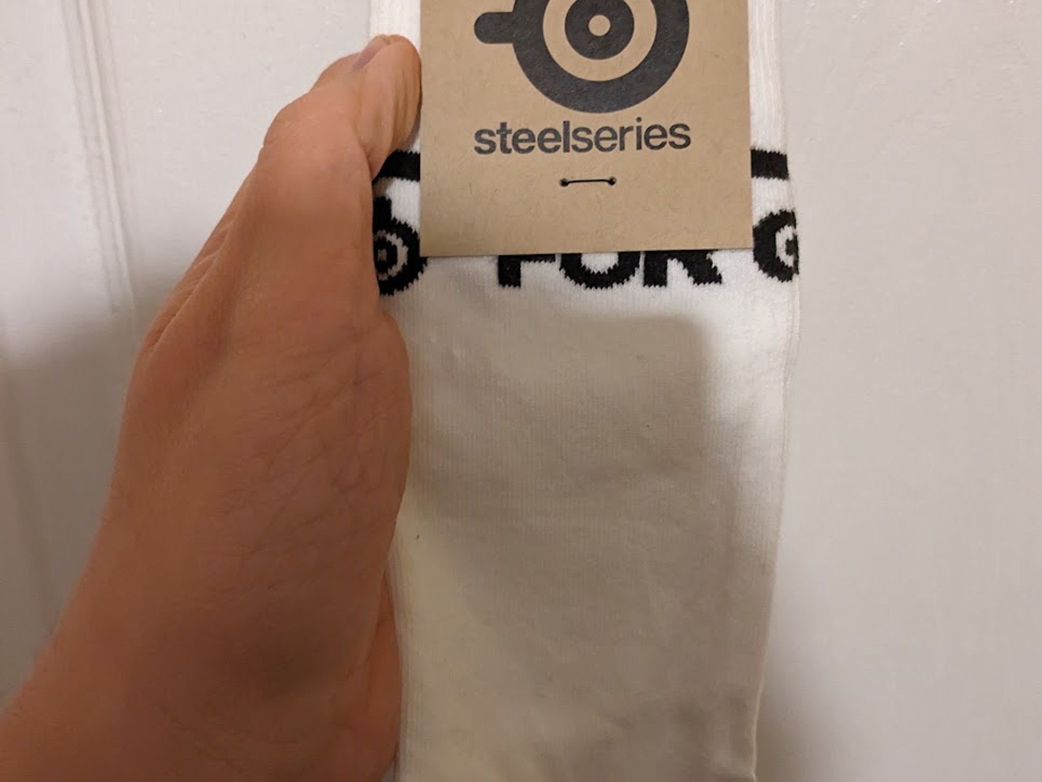 New Open Box SteelSeries Socks, White