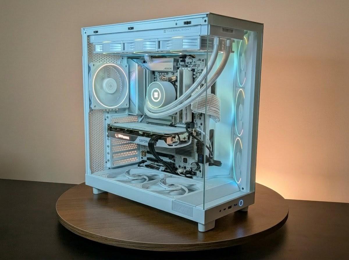 ❄️WHITE RTX 4070 SUPER PC | RYZEN 7600X3D | 32GB DDR5 | 1TB NVMe + 480GB SATA | WIFI&BT | WINDOWS 11