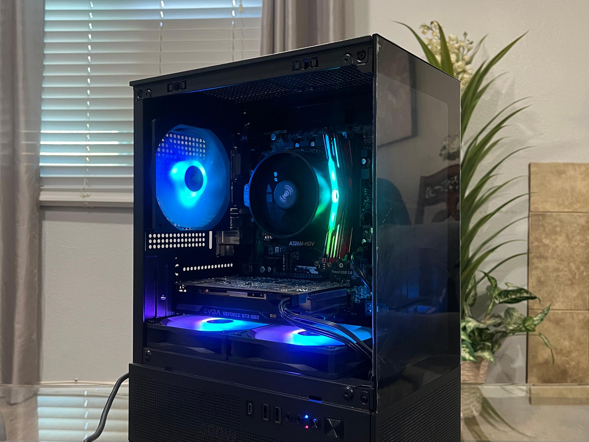 GTX 1060 6GB, Ryzen 5 2600, 8GB RAM | Black RGB Gaming Computer/PC