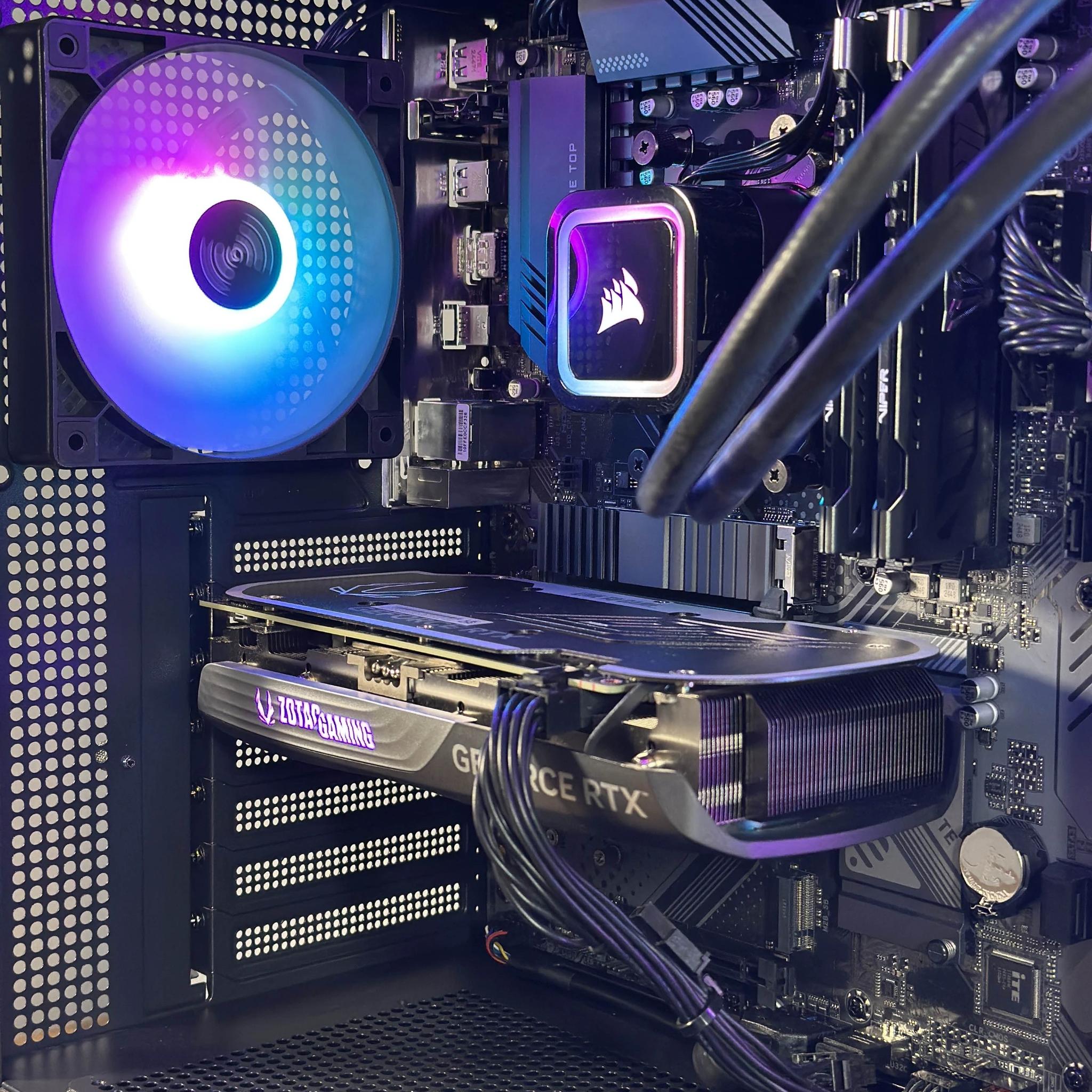 RTX 4070 12GB | Ryzen 7 5700X | 32GB DDR4 | 1TB SSD | Win11 | WIFI+BT | 1440P/4K Gaming PC