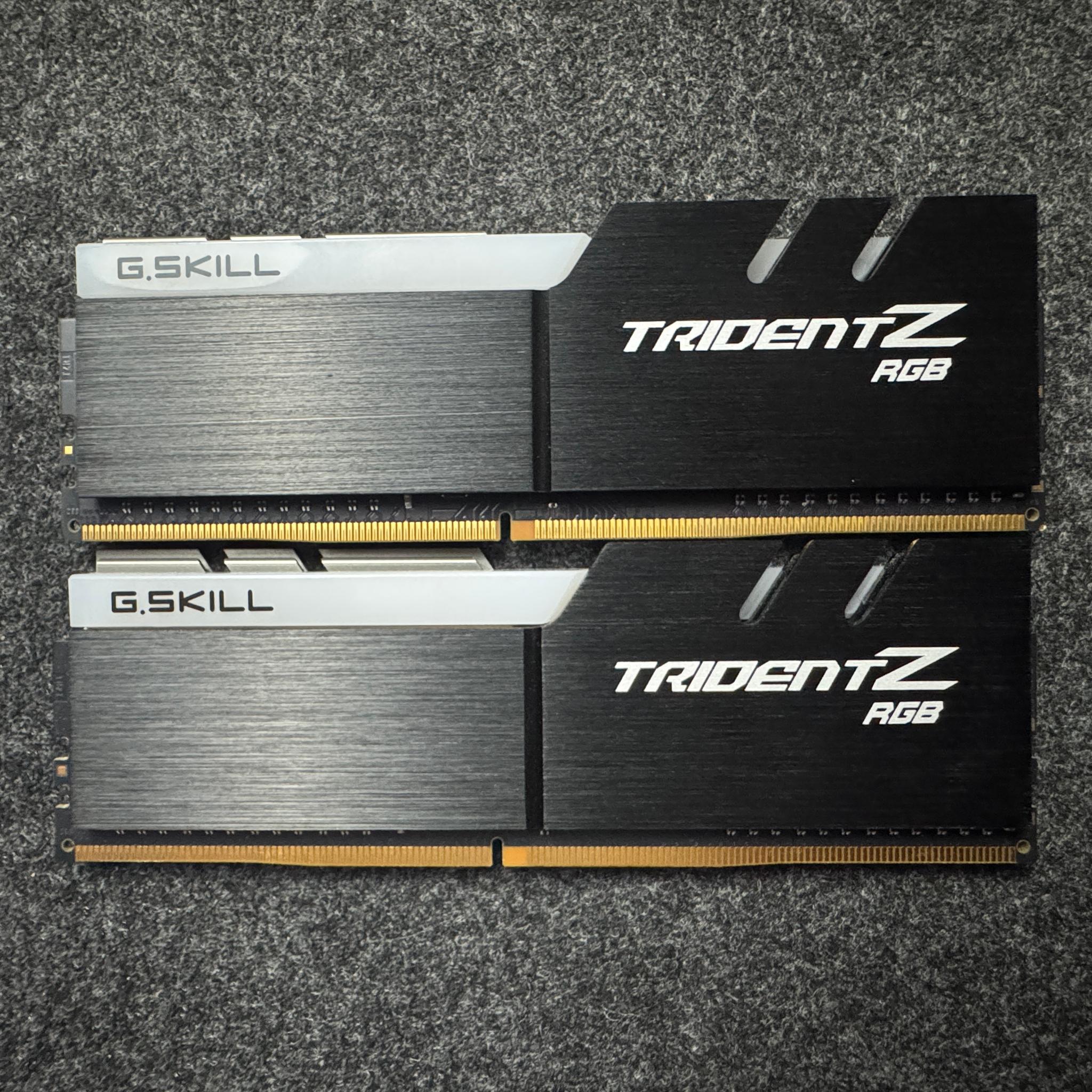 4 sticks of G.Skill TridentZ RGB 32GB DDR4 (4x8GB)