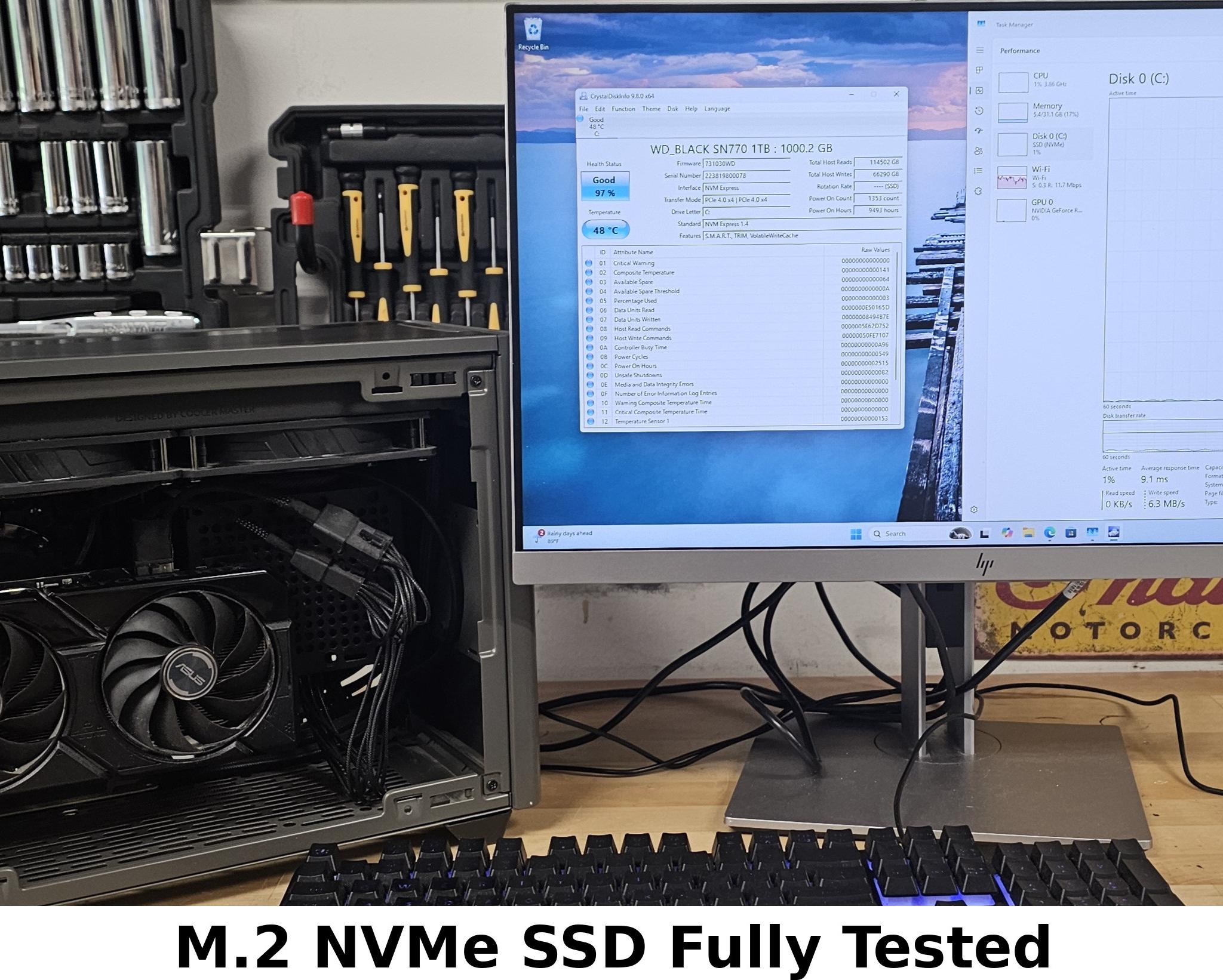 1TB NVMe M.2 SSD WD Black SN770