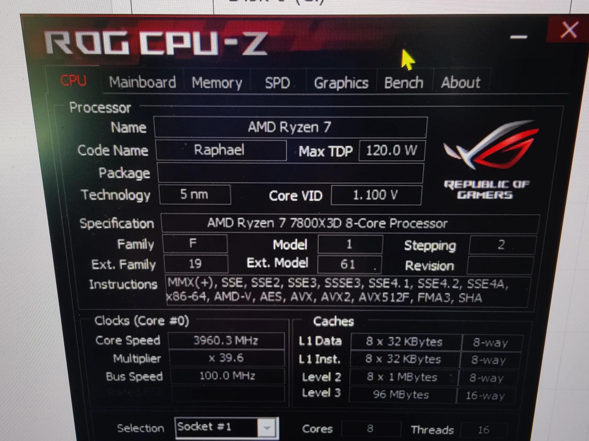 AMD Ryzen 7800x3d