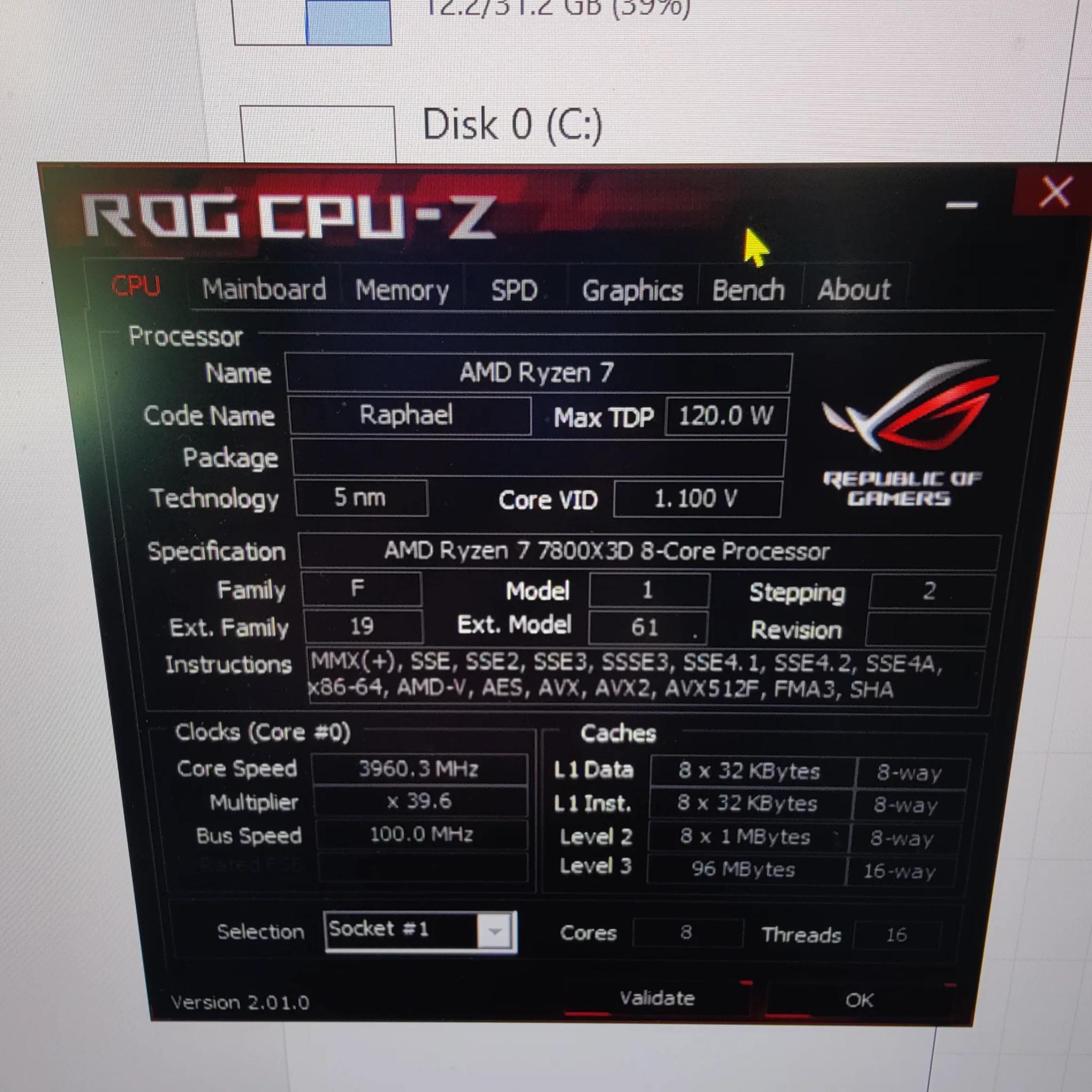 AMD Ryzen 7800x3d