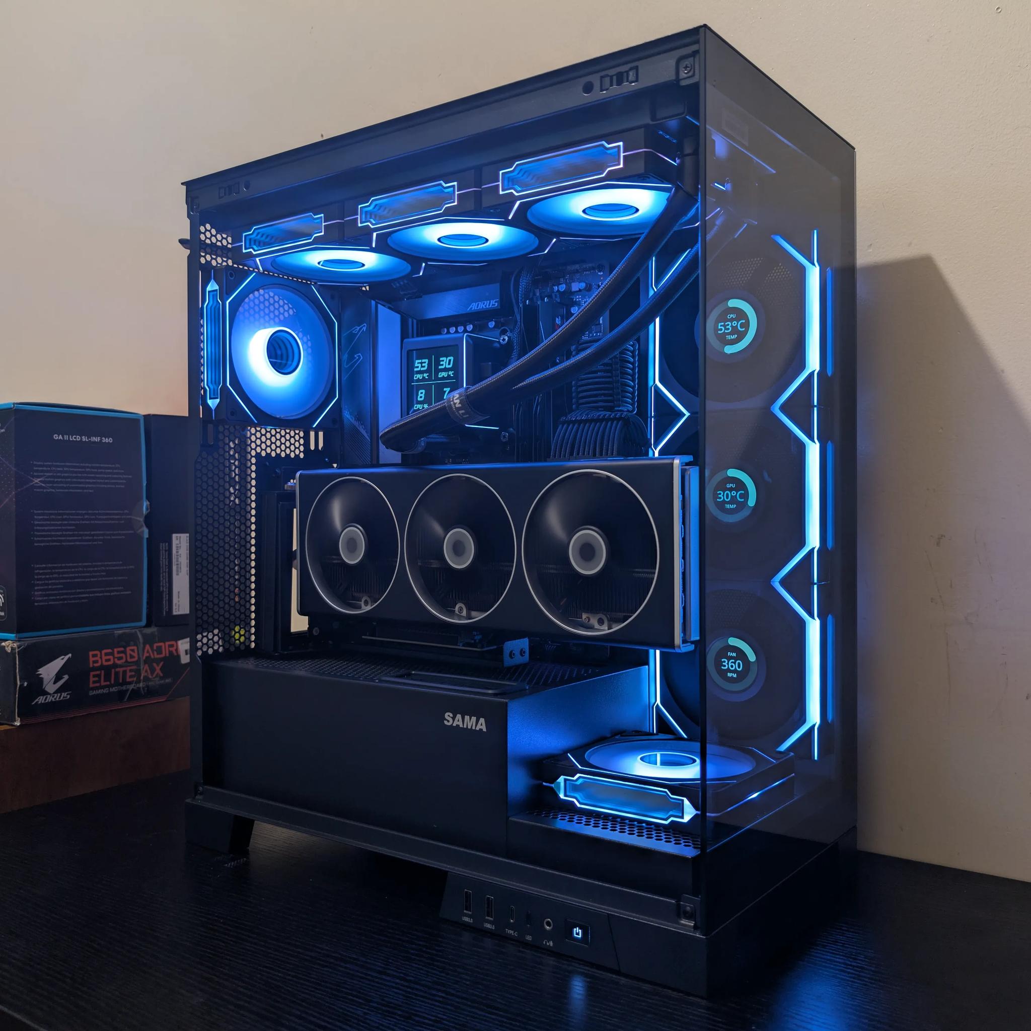 🔥 4K Gaming Beast | RX 7900XTX | Ryzen 9 7900X | 2TB SSD | 32GB RAM | WiFi 6 & Bluetooth 🔥