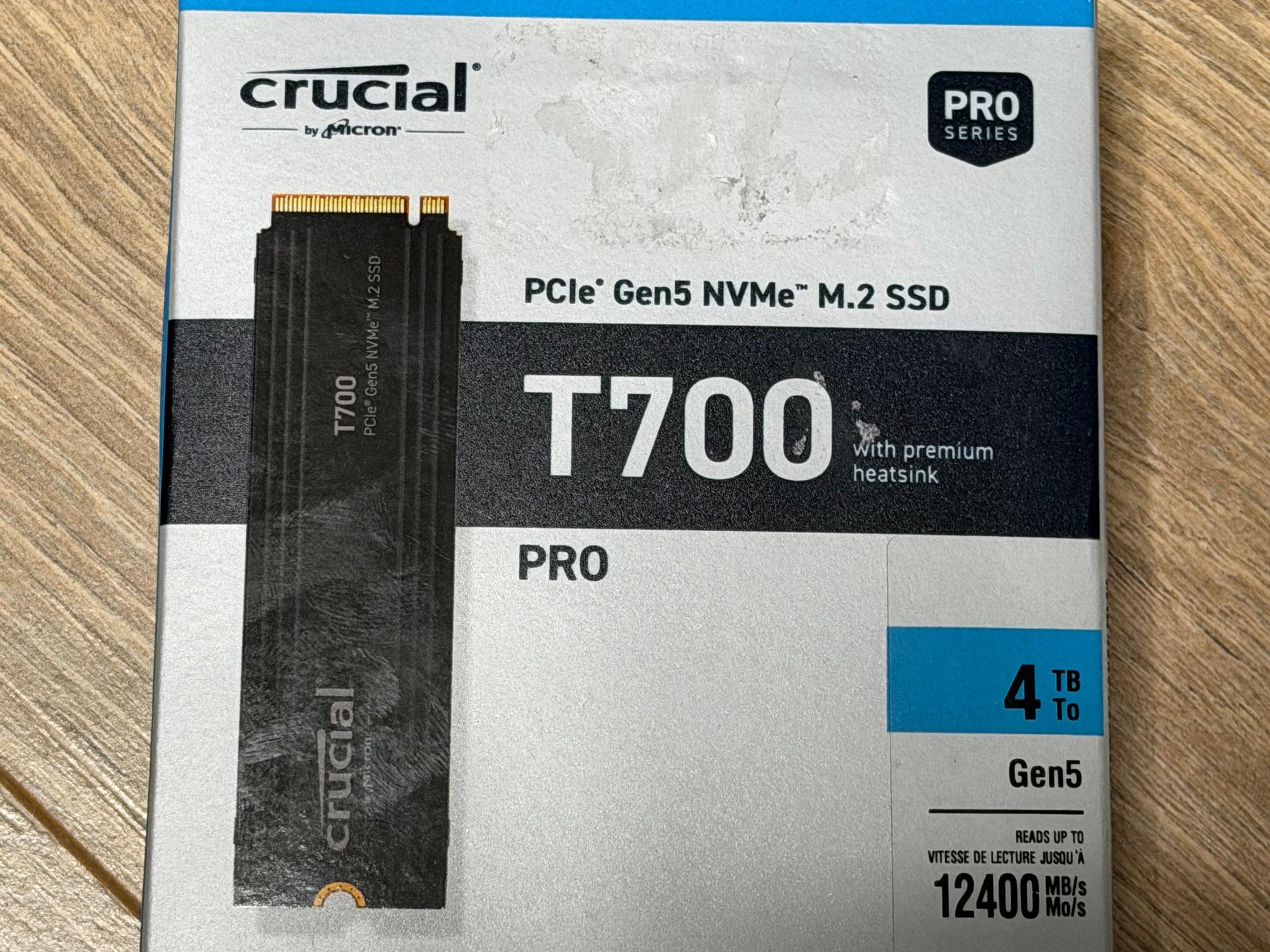4TB Crucial T700 Pro - Gen5 NVMe