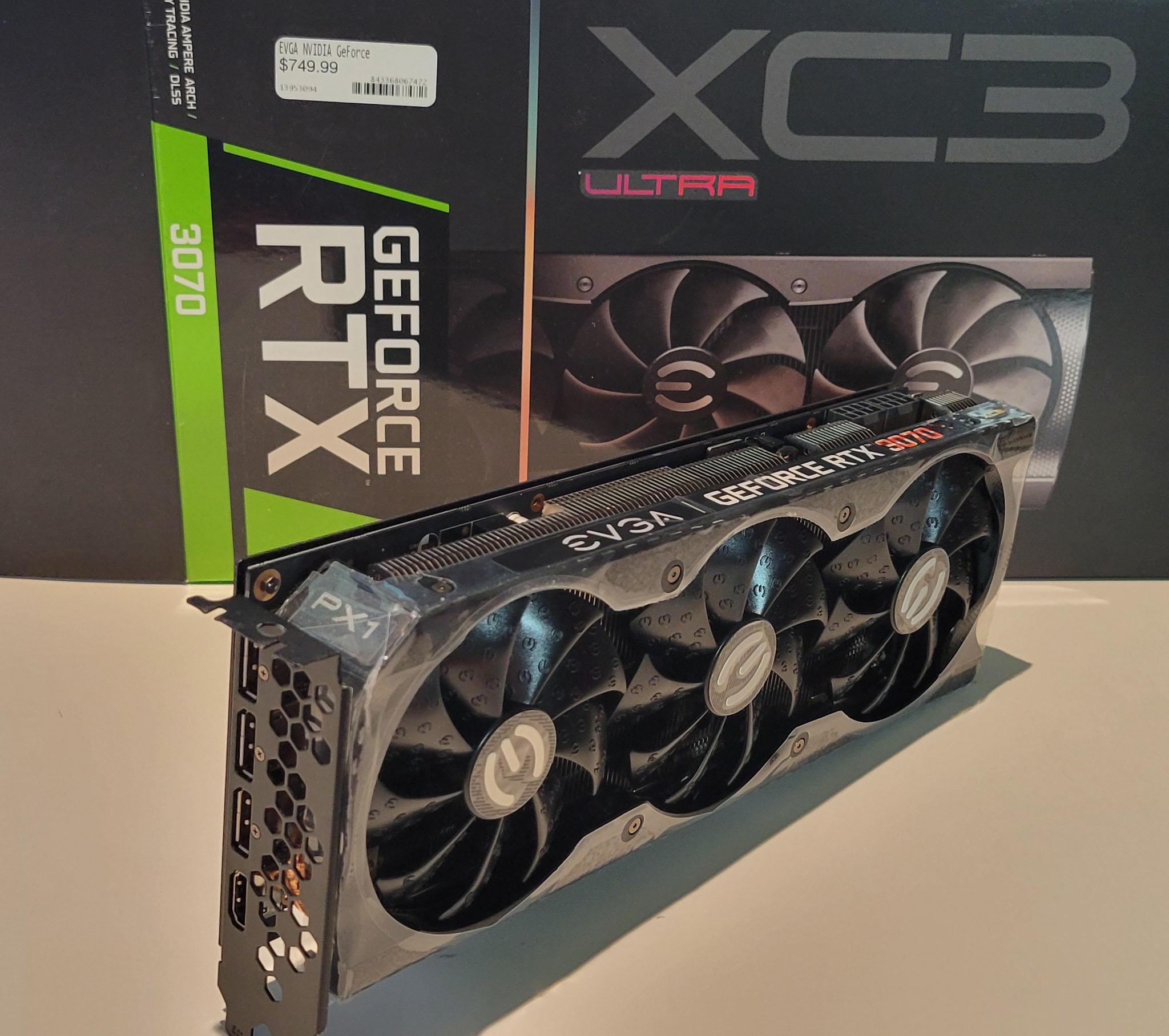 EVGA GeForce RTX 3070 XC3 ULTRA 8GB GDDR6 Graphics Card + EK Quantum Vector waterblock included