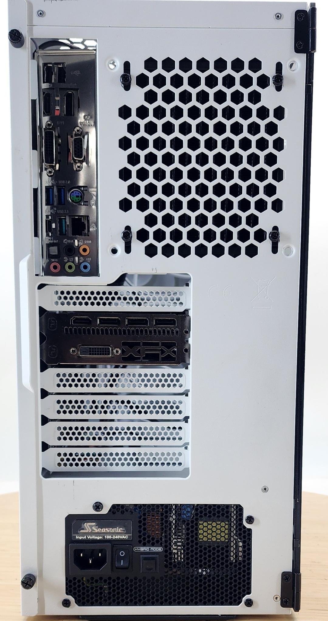 Gaming PC i7-6700K 16GB RAM 512GB SSD RX 580 8GB Windows 11 Computer