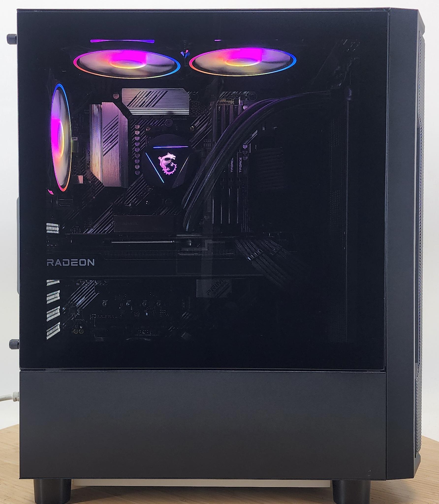 Gaming PC Ryzen 7 5700X3D 32GB RAM 1TB SSD RX 7800 XT 16GB Windows 11 Computer