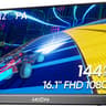 ARZOPA 16.1'' 144Hz Portable Gaming Monitor, 106% sRGB 1080P