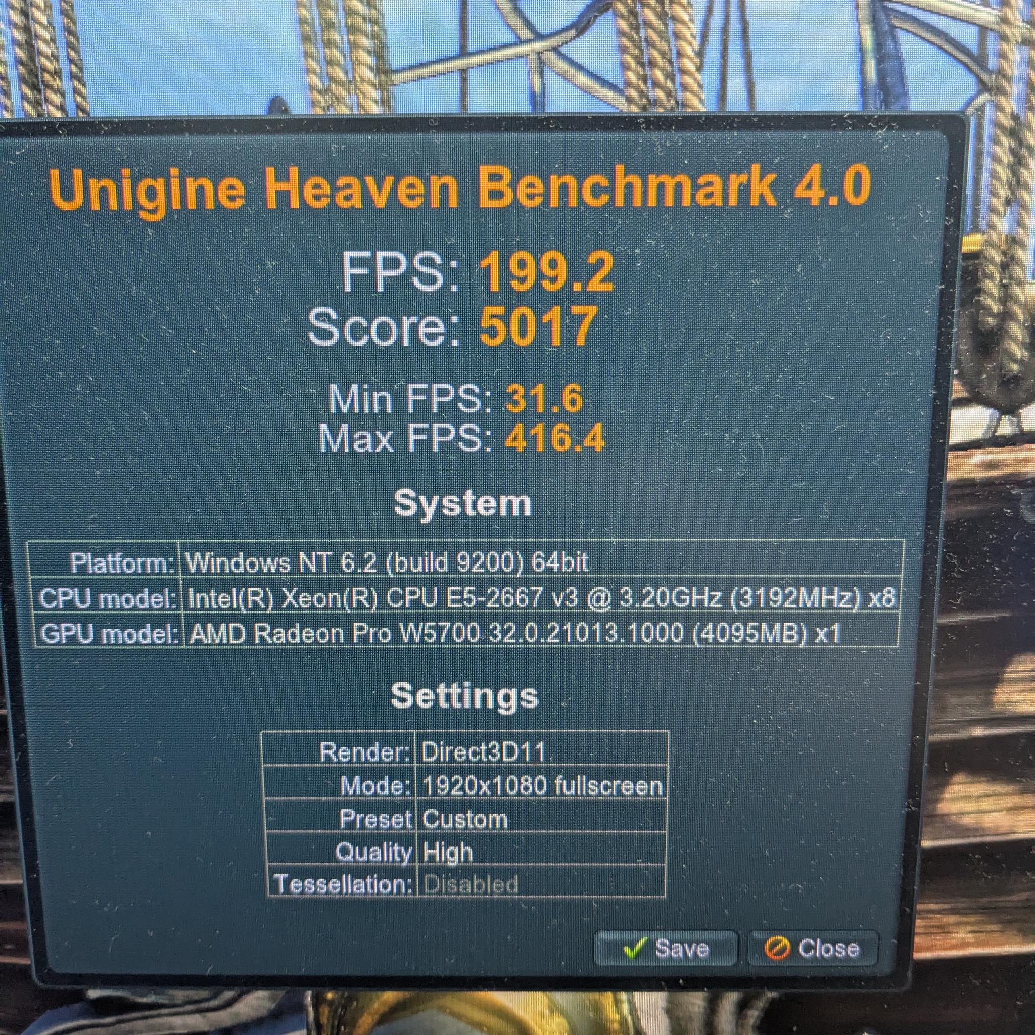 Workstation Gamer | 8 Core Xeon (same as i7), 32GB RAM, 8GB AMD W5700, 480GB SSD, Win11