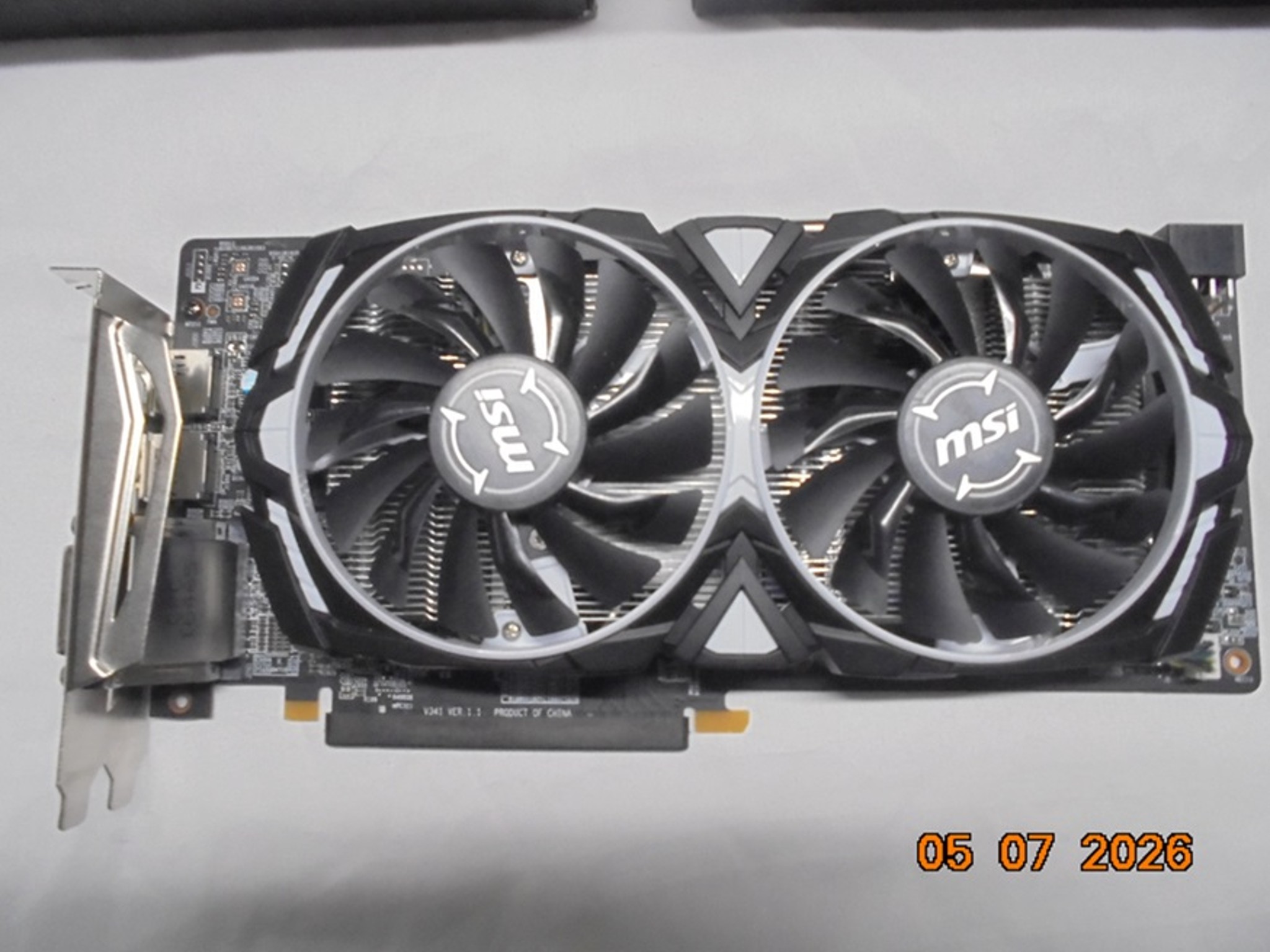 MSI RX 480 Armor 4GB OC/Like New/Open Box Condition